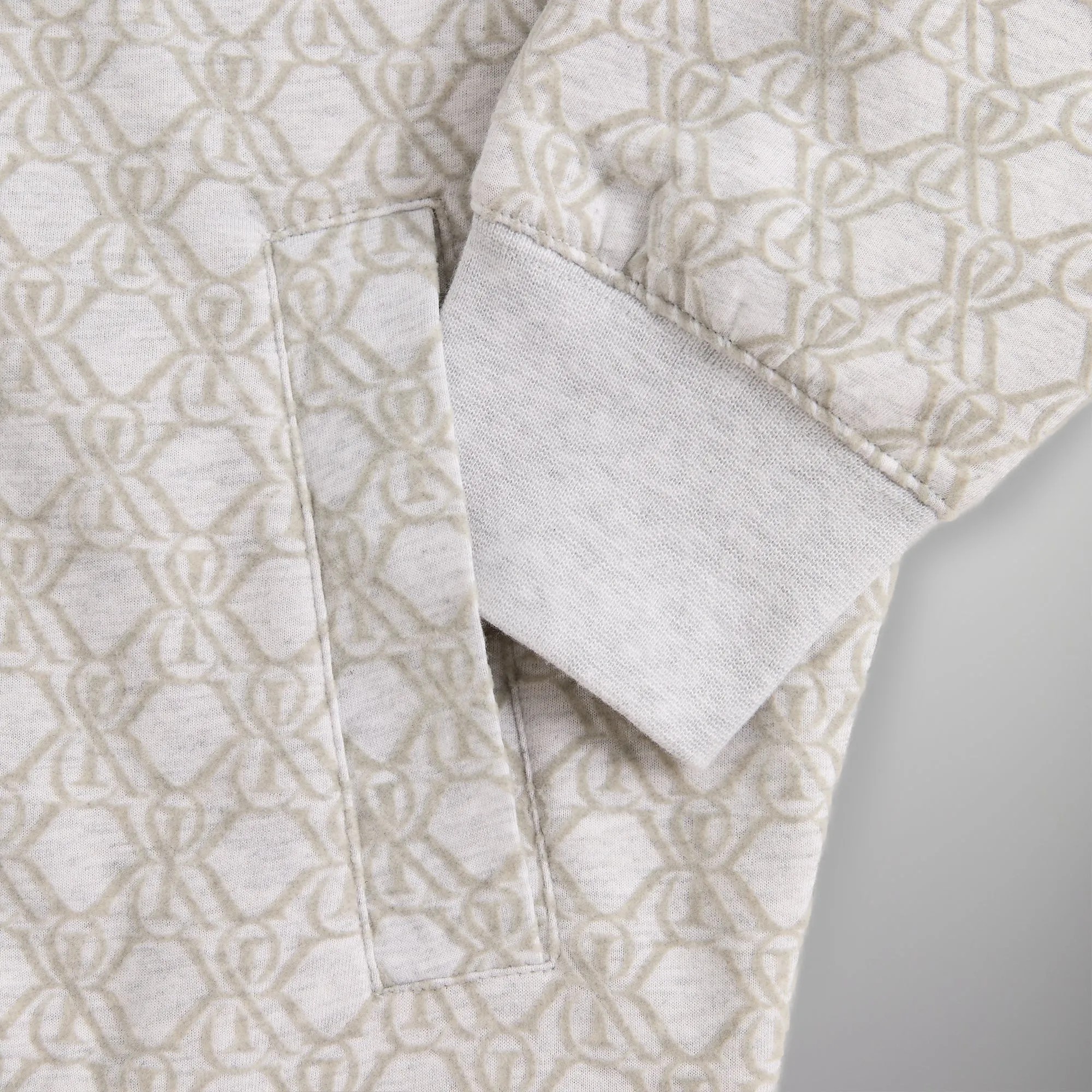 Kith Bonded Fleece Wyona Full Zip - Light Heather Grey sold by Kith product image thumbnail 3