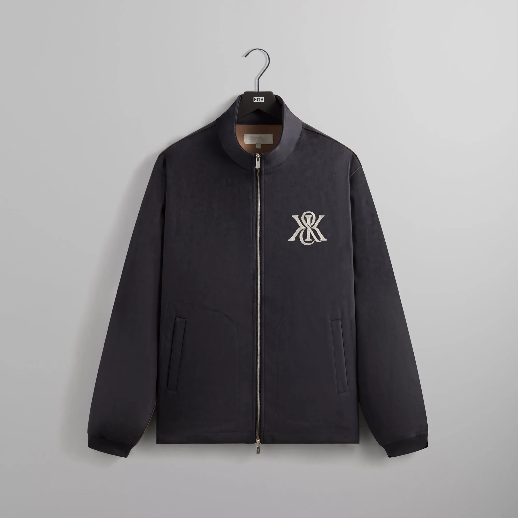 Kith Bonded Microsuede Ali Track Jacket - Nocturnal sold by Kith