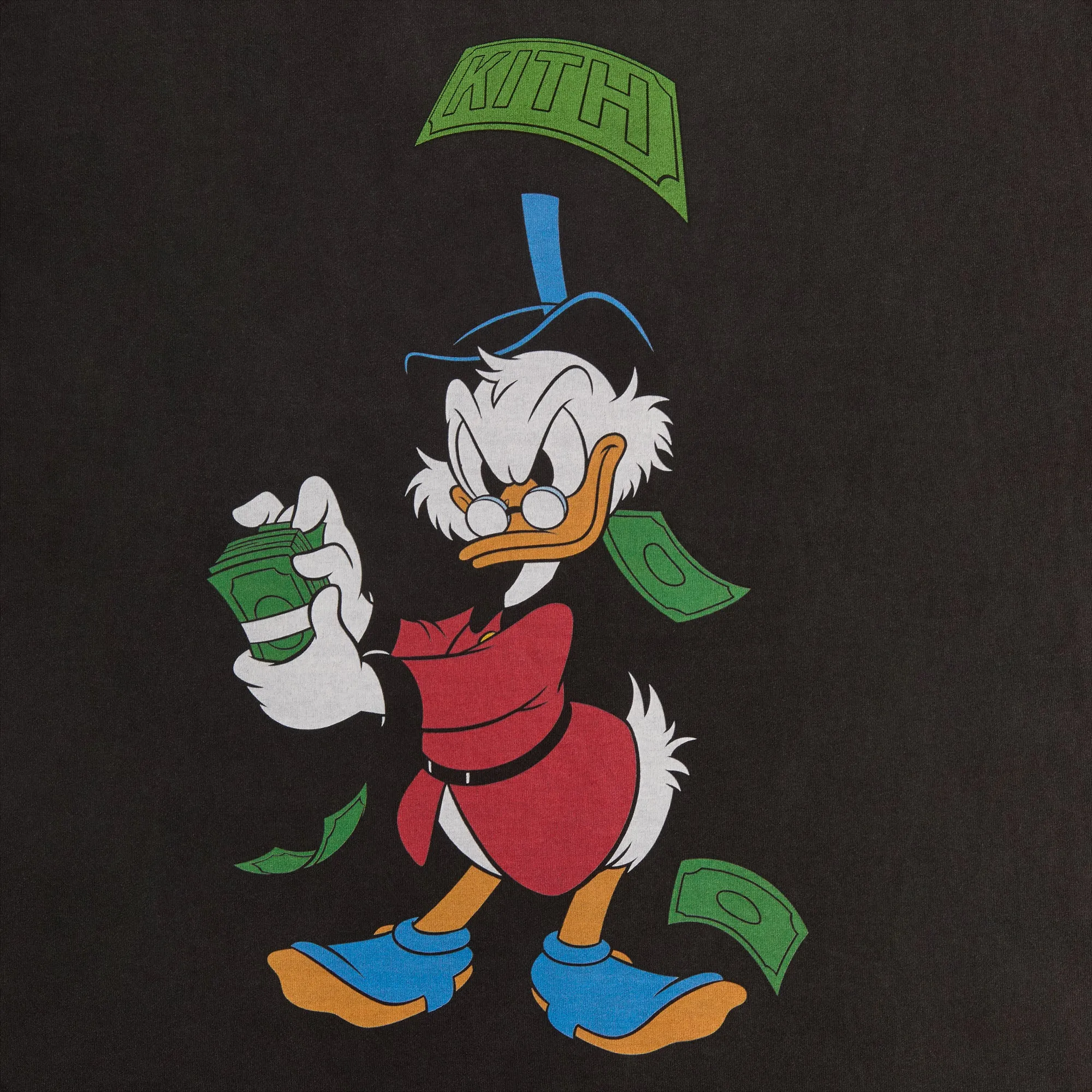 Disney | Kith for Donald Duck Scrooge Dollar Vintage Tee - Black sold by Kith product image thumbnail 3