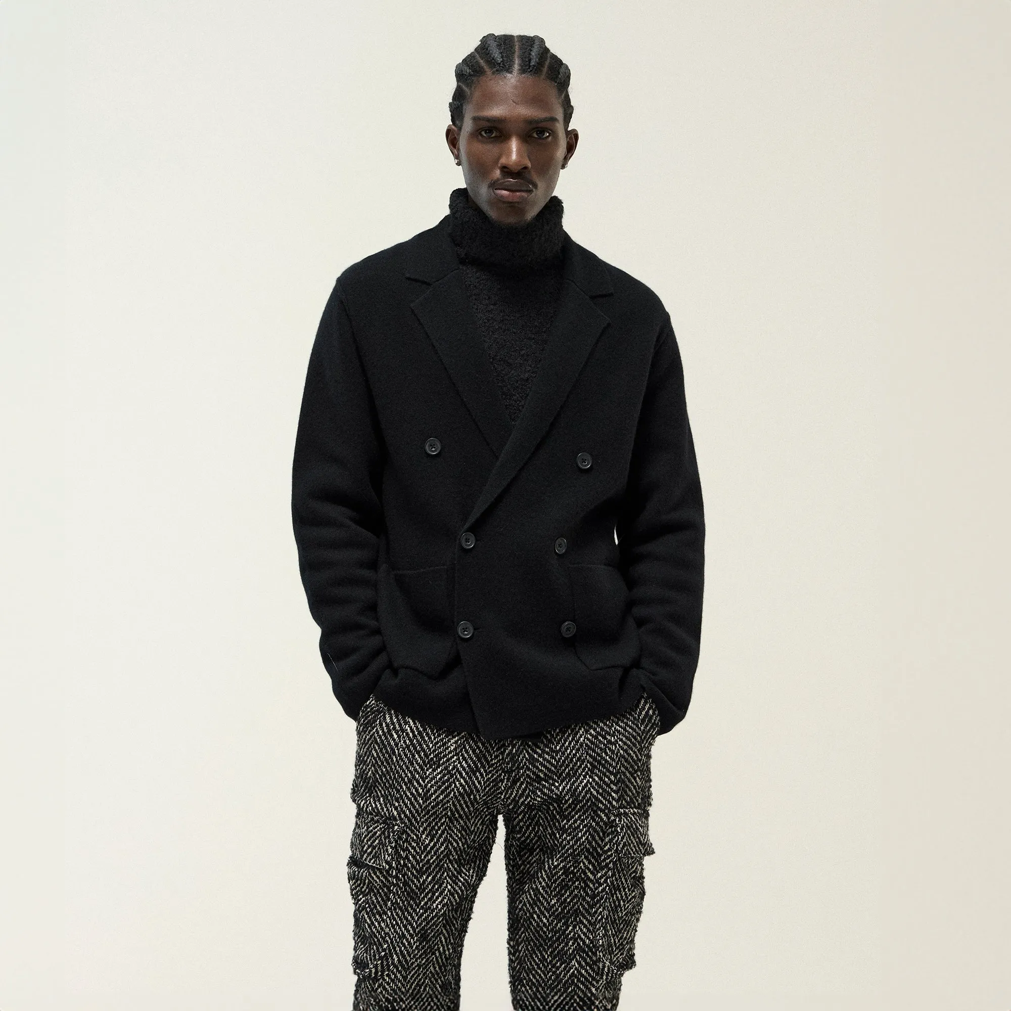 &Kin Cashmere Raya Double Breasted Blazer -Black sold by Kith product image thumbnail 2