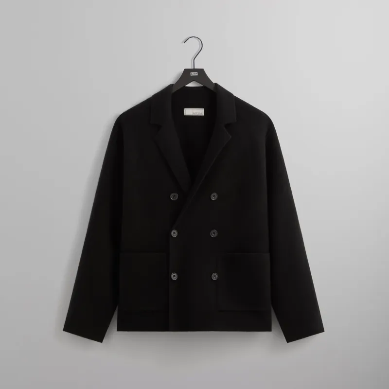&Kin Cashmere Raya Double Breasted Blazer -Black sold by Kith