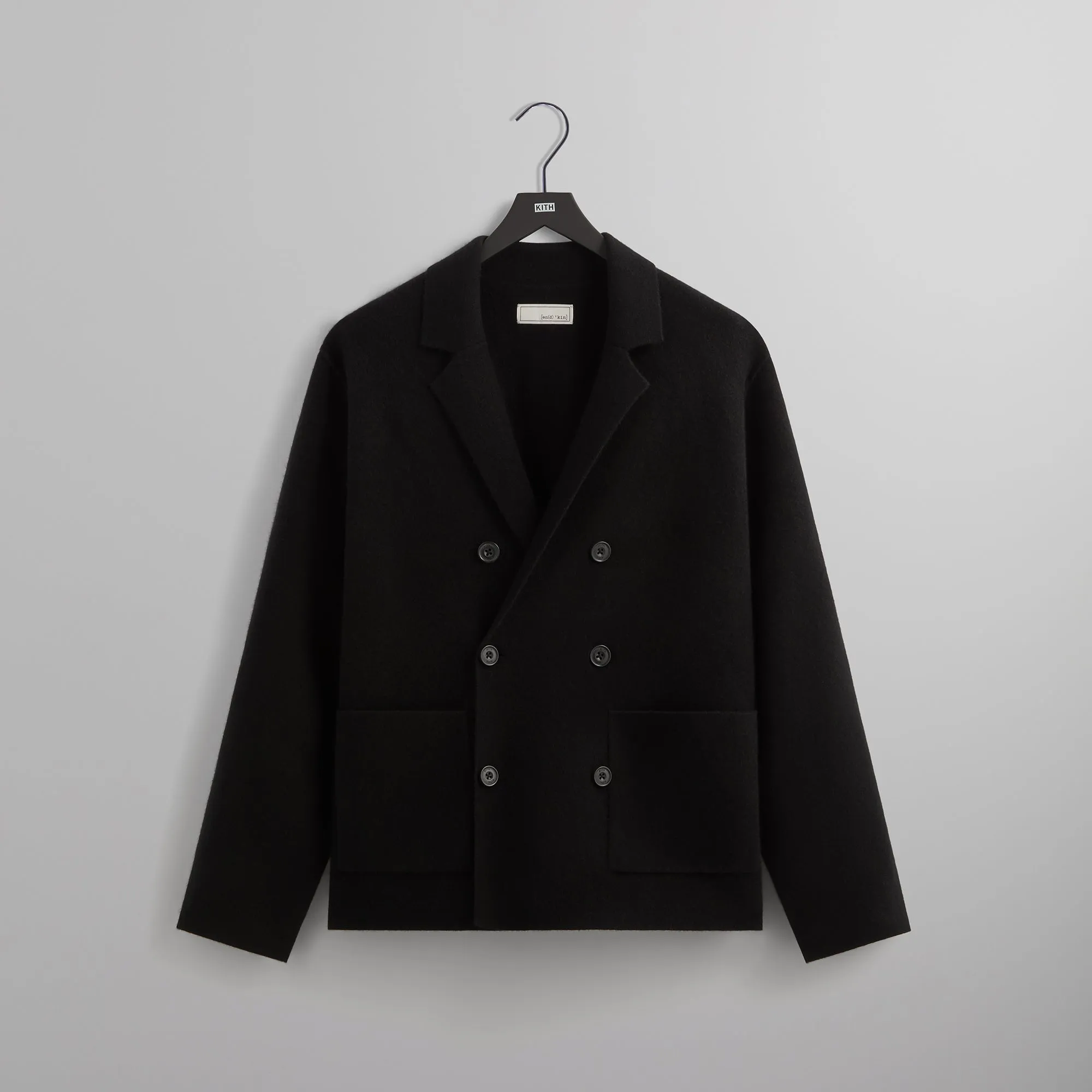 &Kin Cashmere Raya Double Breasted Blazer -Black sold by Kith