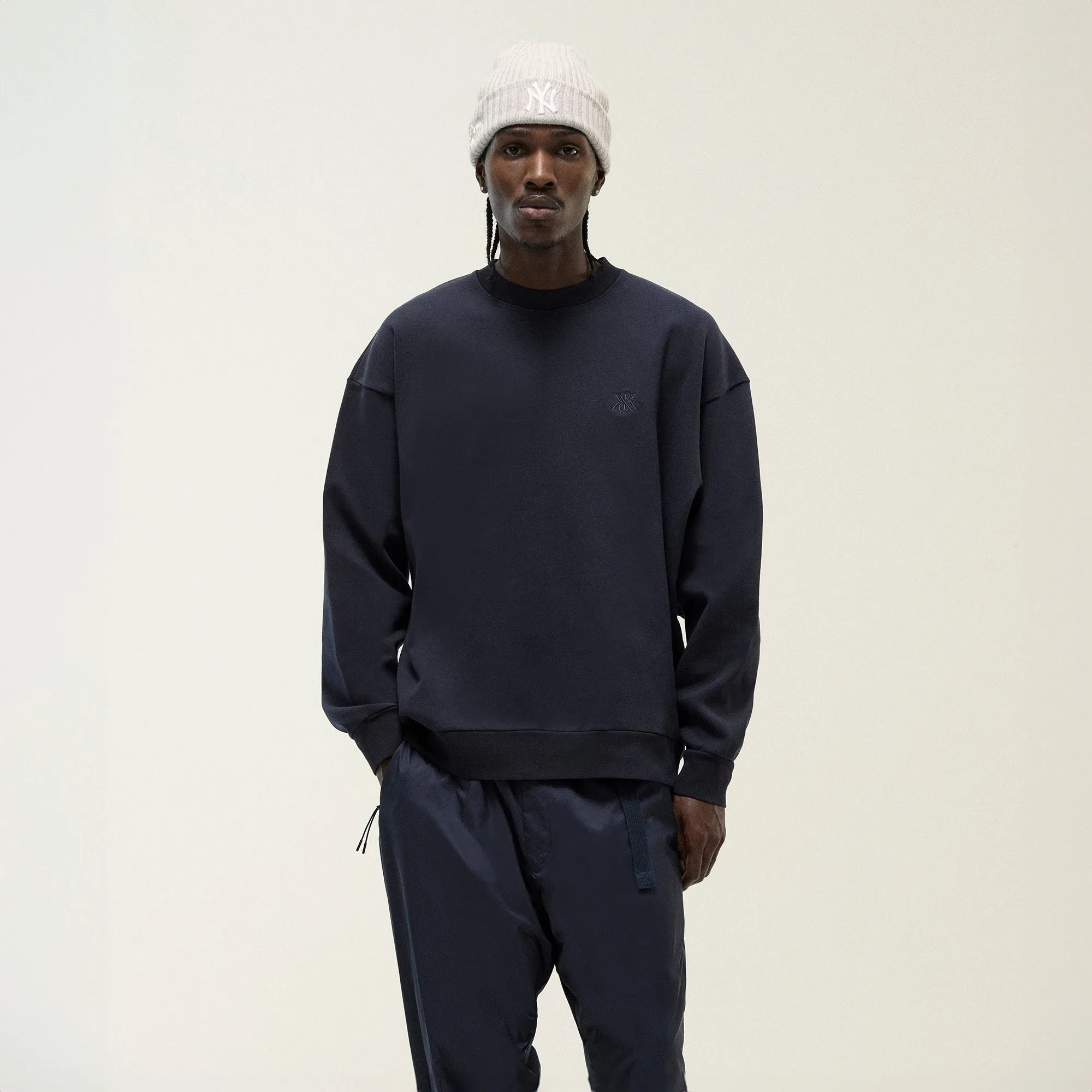 Kith Compact Knit Nelson Crewneck - Captain sold by Kith product image thumbnail 2
