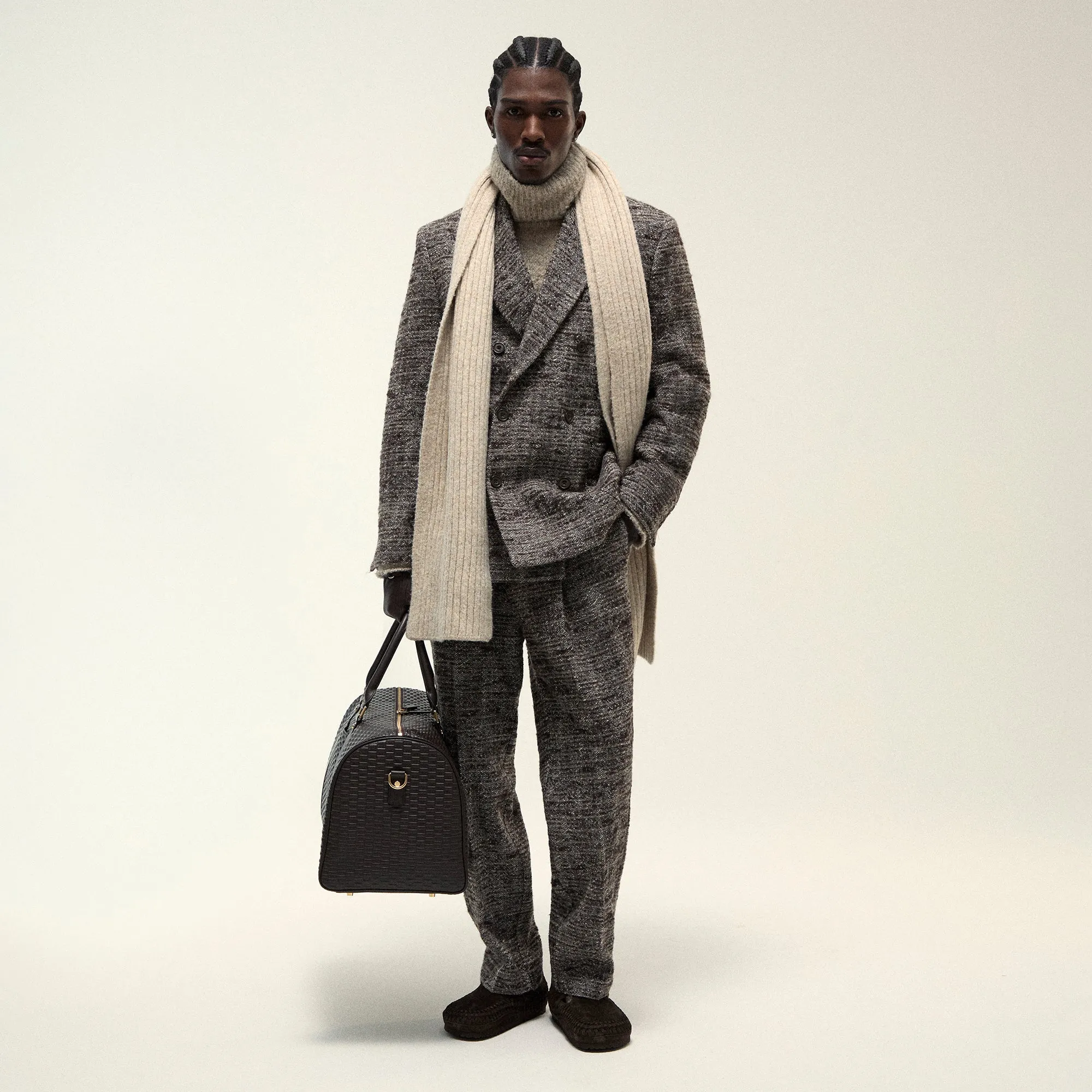 &Kin Tweed Kylan Pleated Trouser - Theory sold by Kith product image thumbnail 2