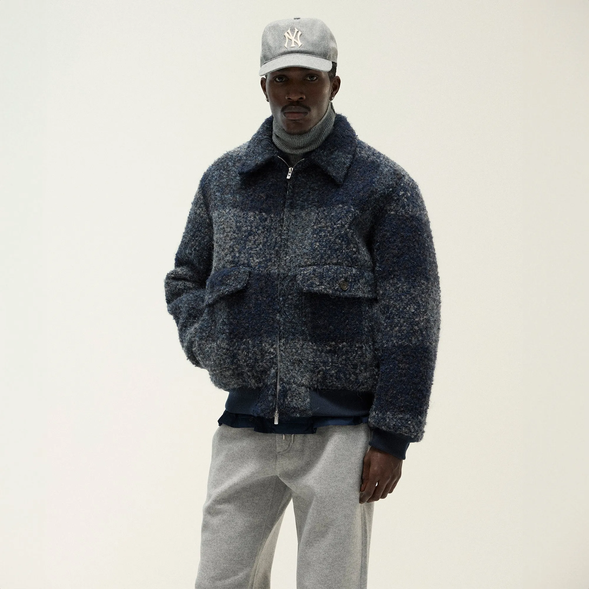 &Kin Boucle Check Hawthorne Flight Jacket - Vista sold by Kith product image thumbnail 2