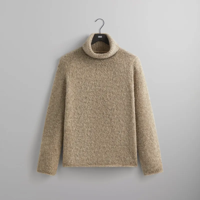 &Kin Speckled Boucle Walker Turtleneck - Wren made by Kith
