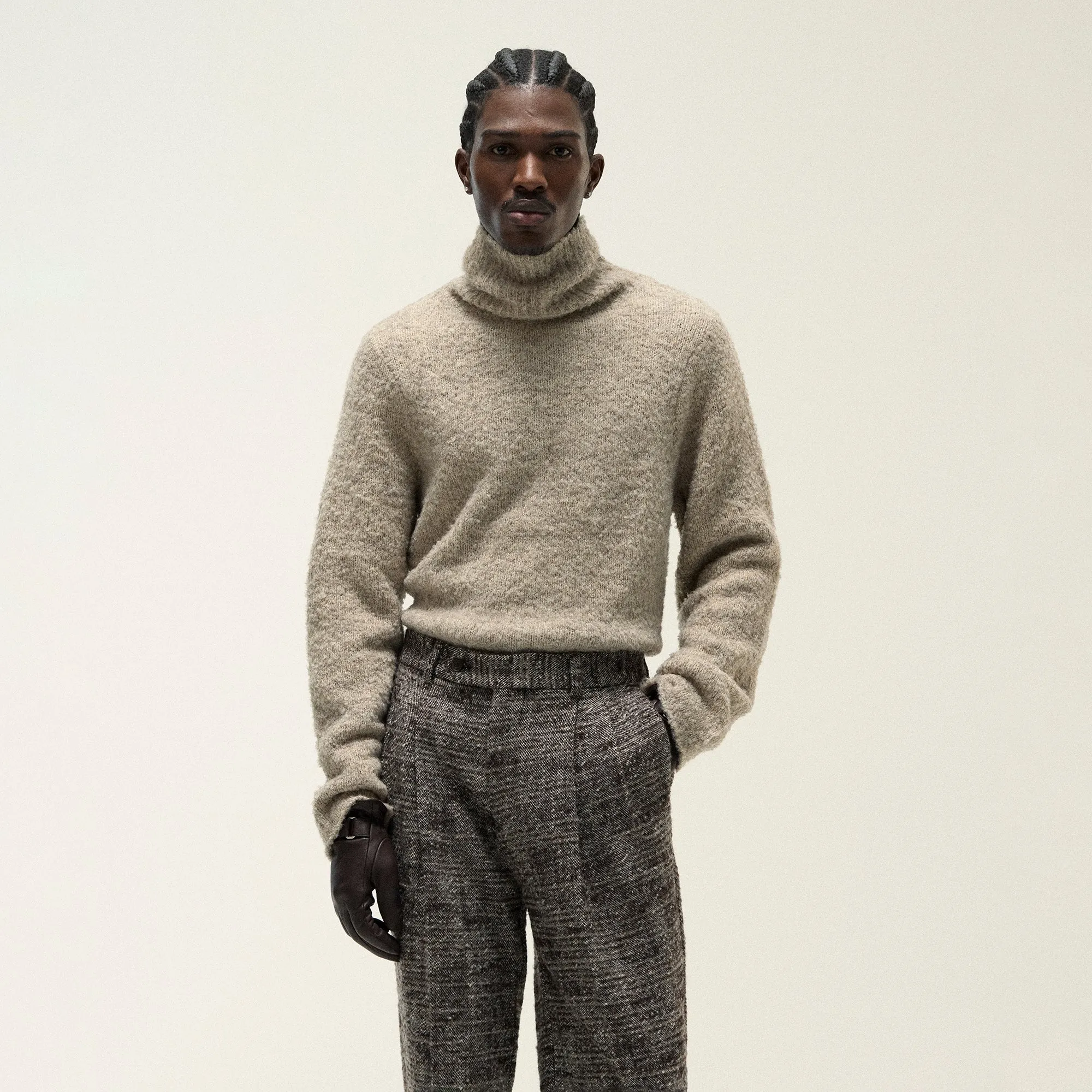 &Kin Speckled Boucle Walker Turtleneck - Wren sold by Kith product image thumbnail 2