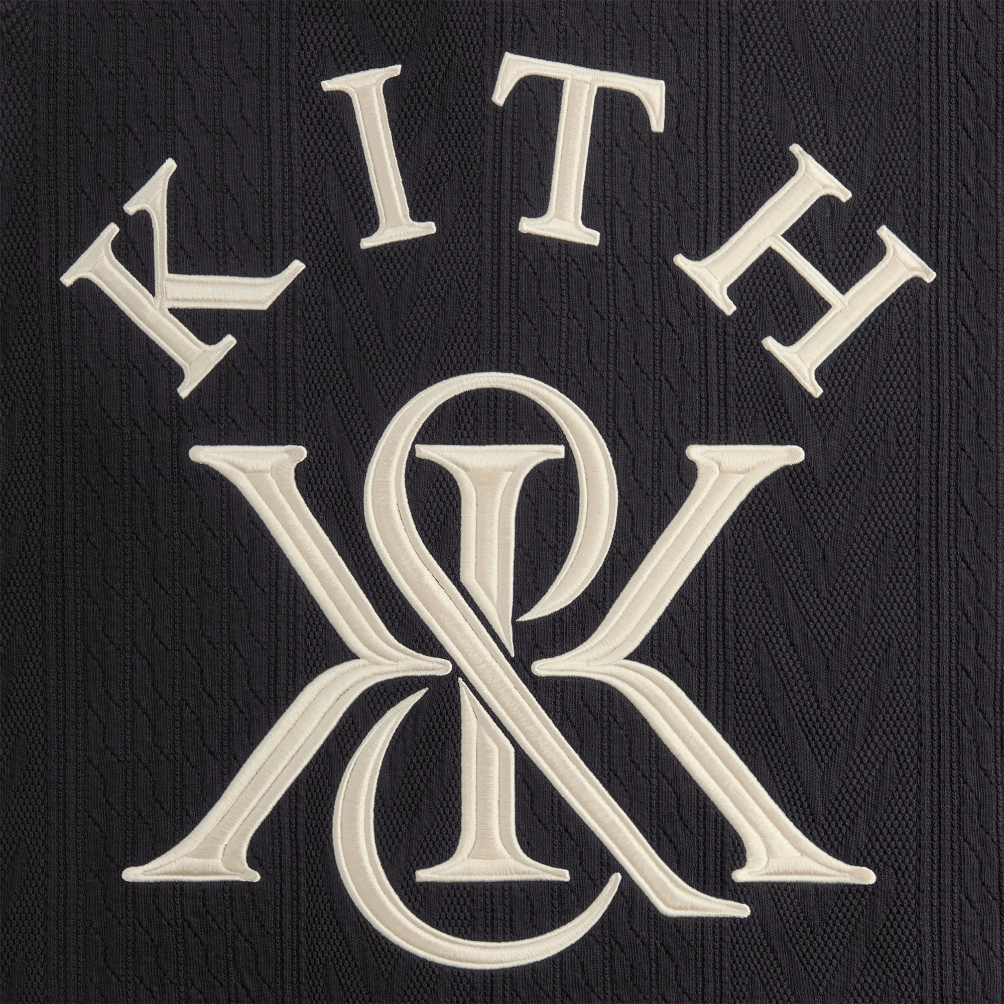 Kith Cable Fleece Quarter Zip - Admiral sold by Kith product image thumbnail 4