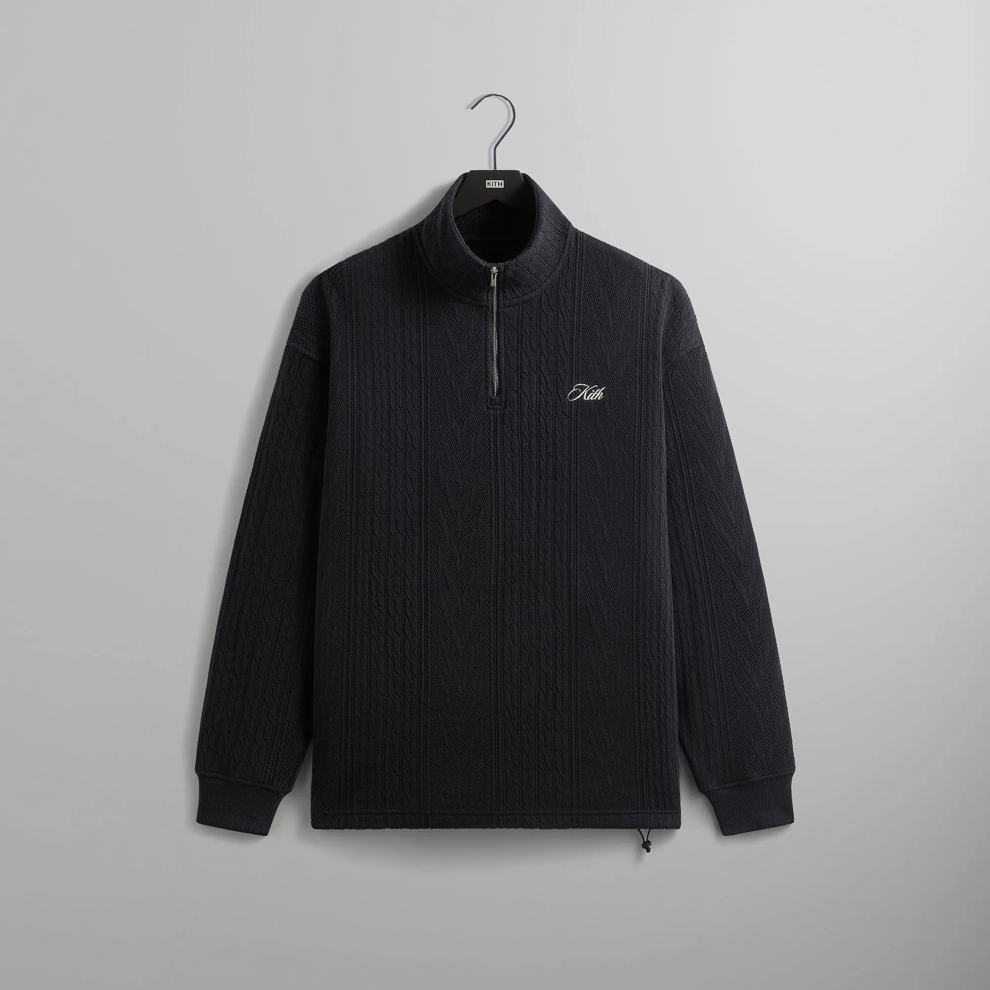 Kith Cable Fleece Quarter Zip - Admiral sold by Kith