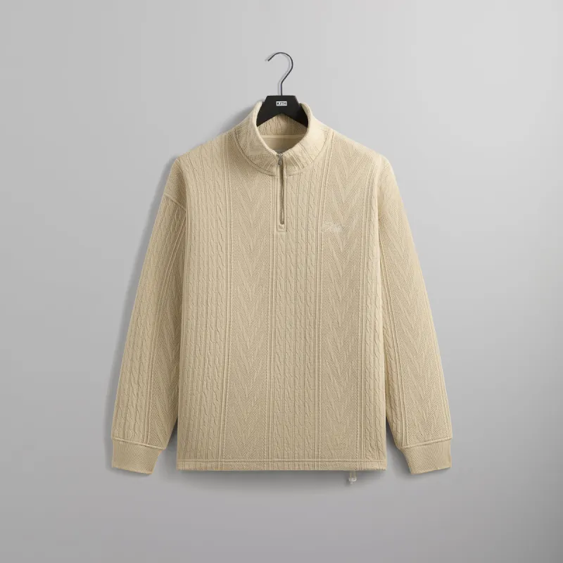 Kith Cable Fleece Quarter Zip - Arete sold by Kith