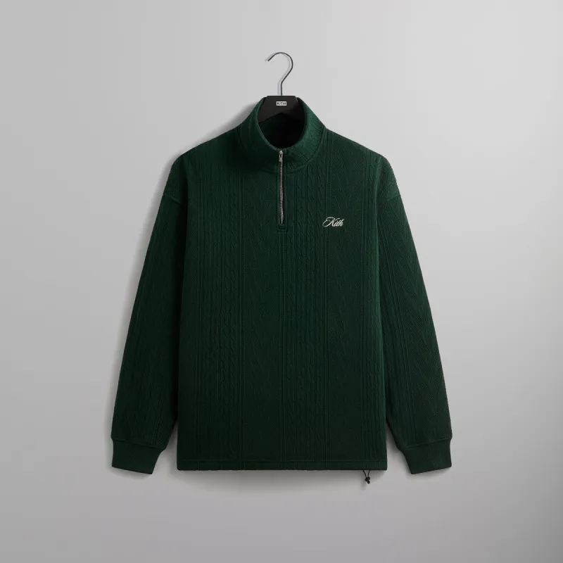 Kith Cable Fleece Quarter Zip - Stadium sold by Kith