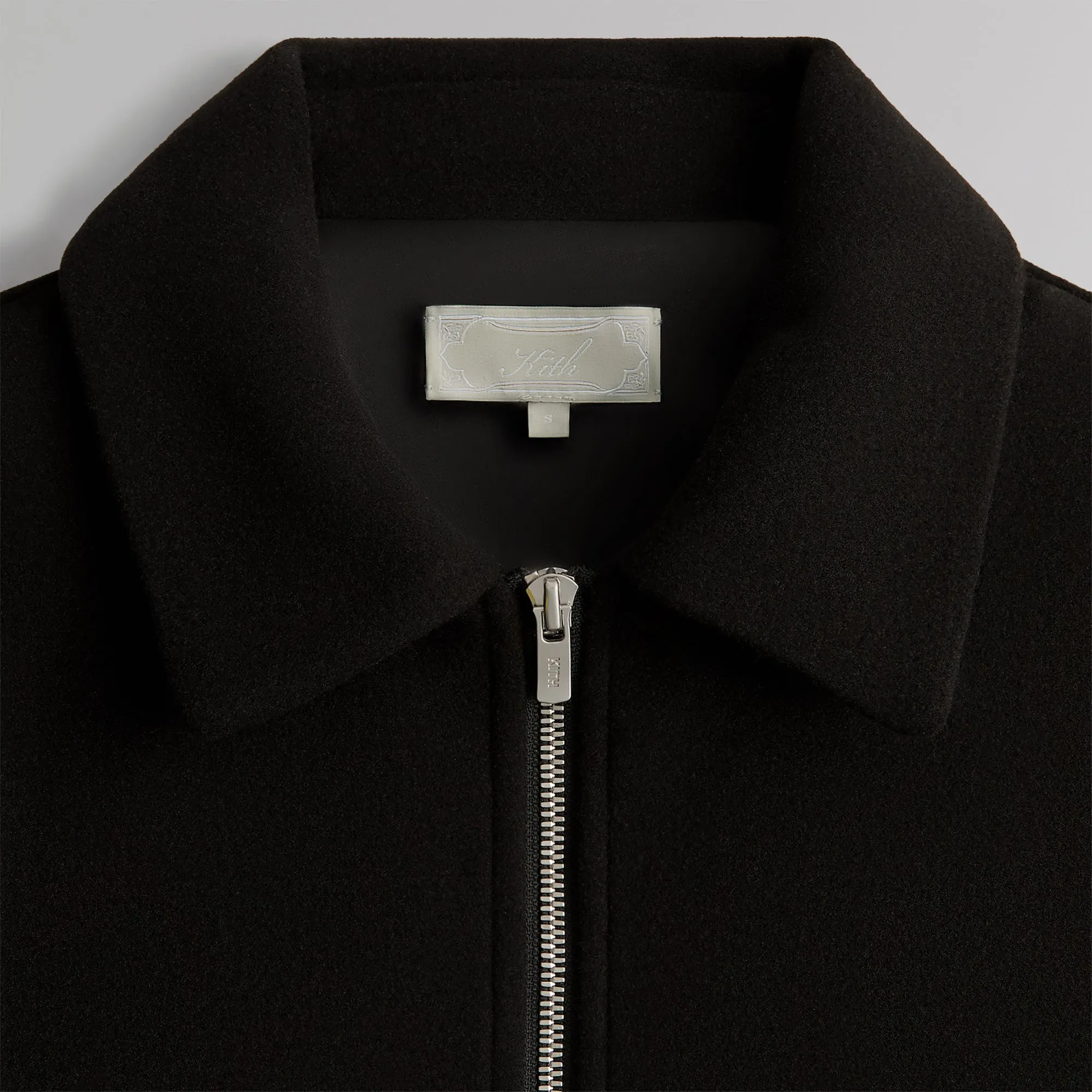 Kith Felted Jersey Lane Coaches Jacket - Black sold by Kith product image thumbnail 4