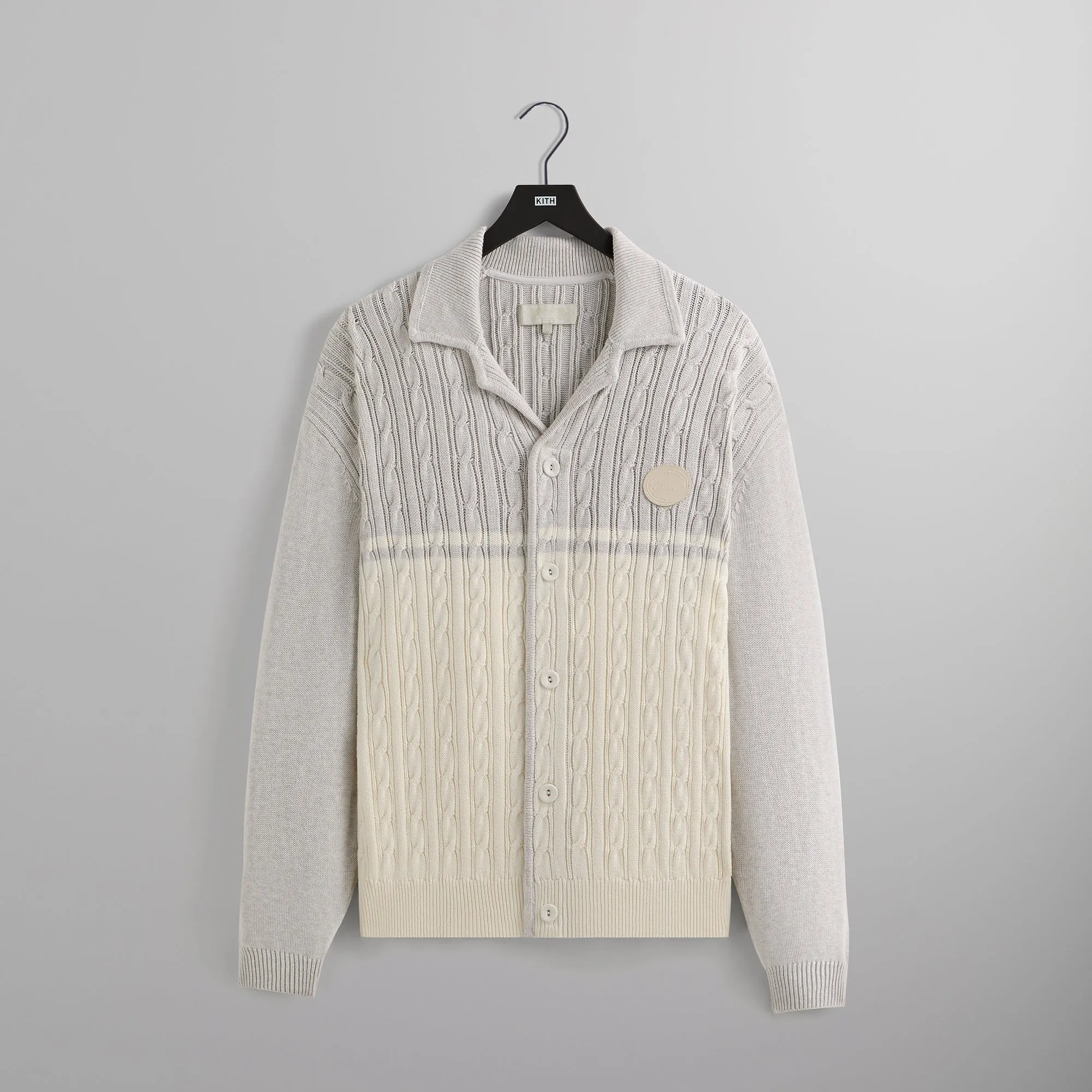 Kith Abram Cardigan - Light Heather Grey sold by Kith
