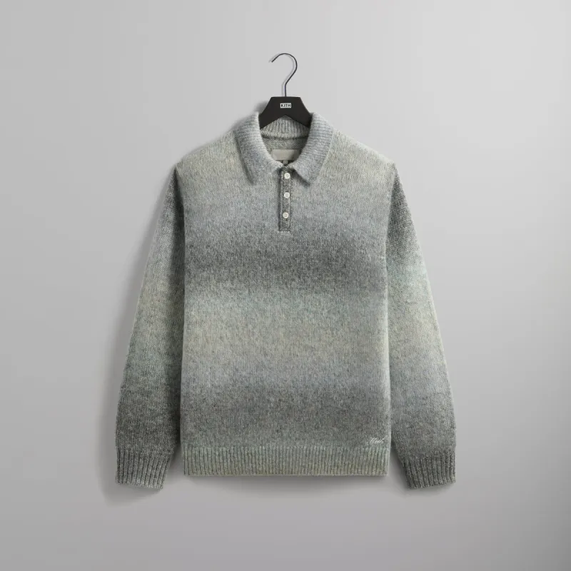 Kith Gradient Harmon Rugby Pullover Sweater - Atlas sold by Kith