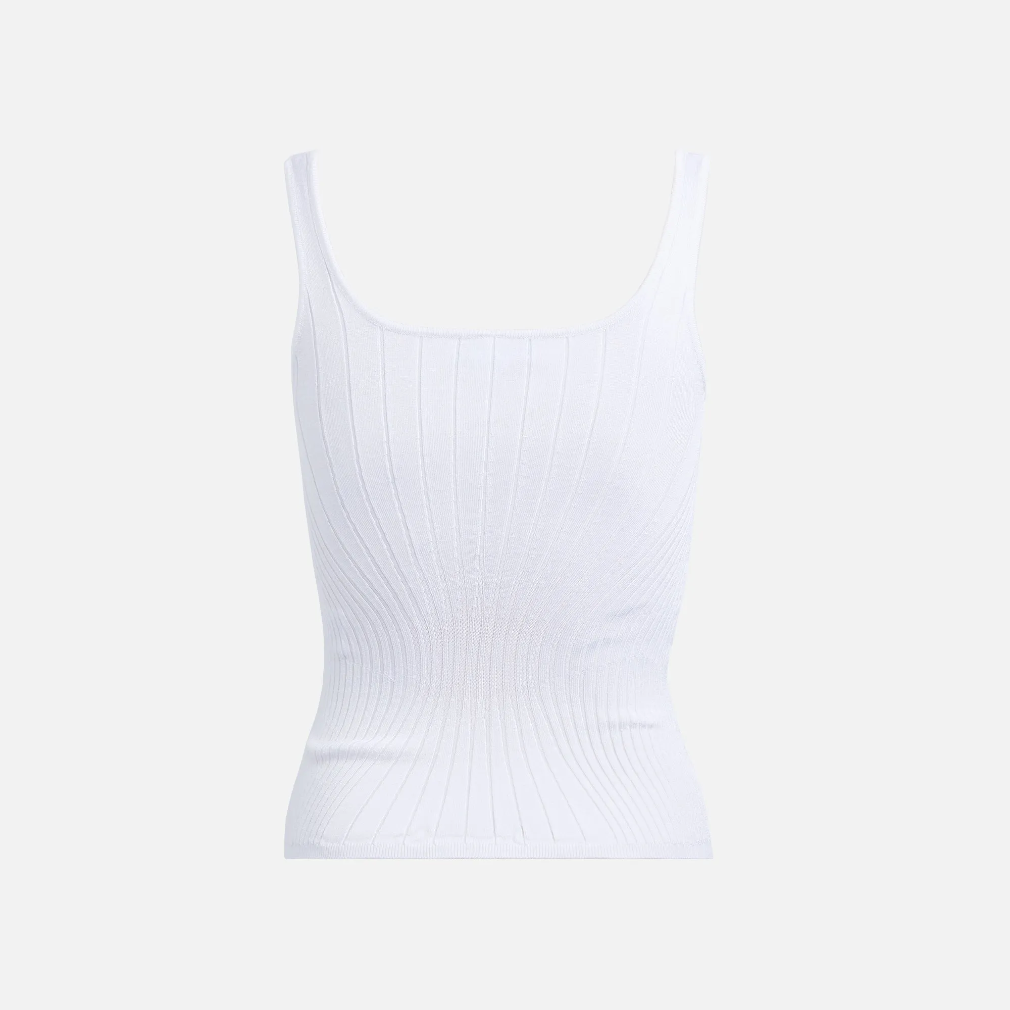 Mugler Rib Tank Top - White sold by Kith product image thumbnail 2