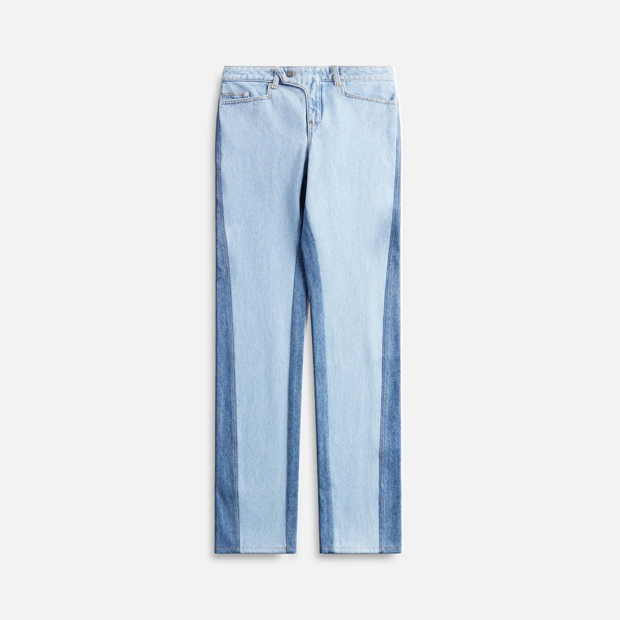 Mugler Paneled Denim - Blue sold by Kith