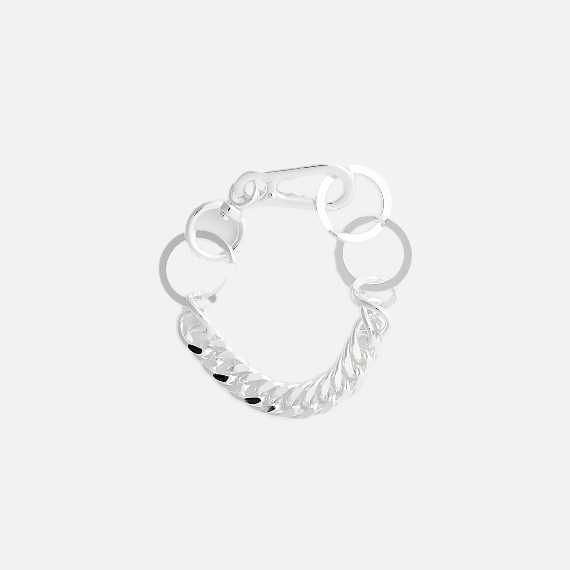 Martine Ali Twin Link Hardware Bracelet - Silver sold by Kith