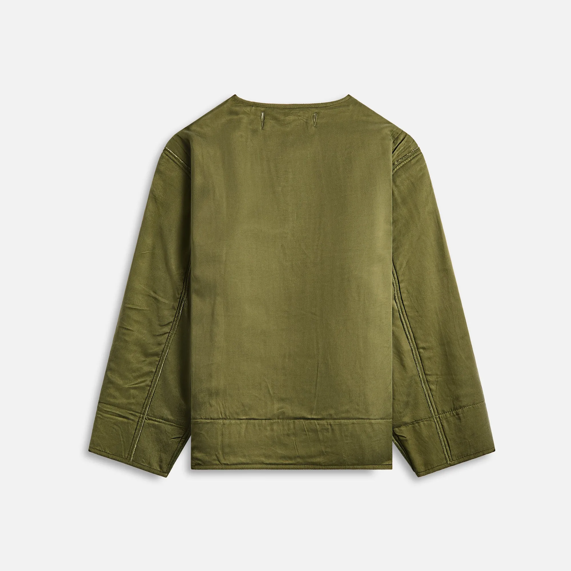 Maharishi Reversible M65 Wool Liner - Olive / Ecru sold by Kith product image thumbnail 2