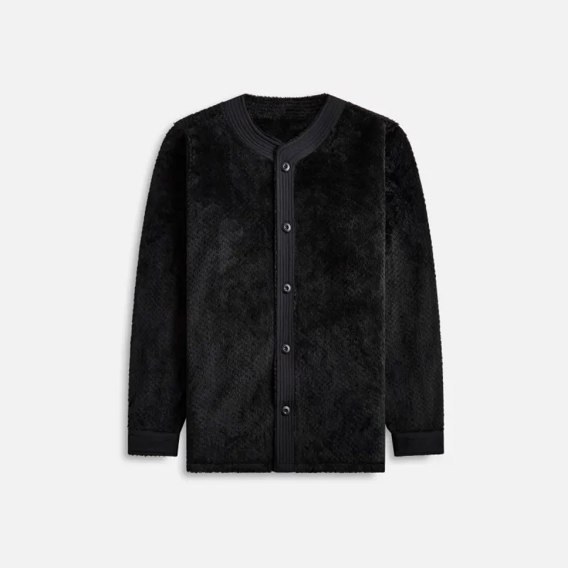 Maharishi Polartec Long Sleeve Baseball Shirt - Black sold by Kith