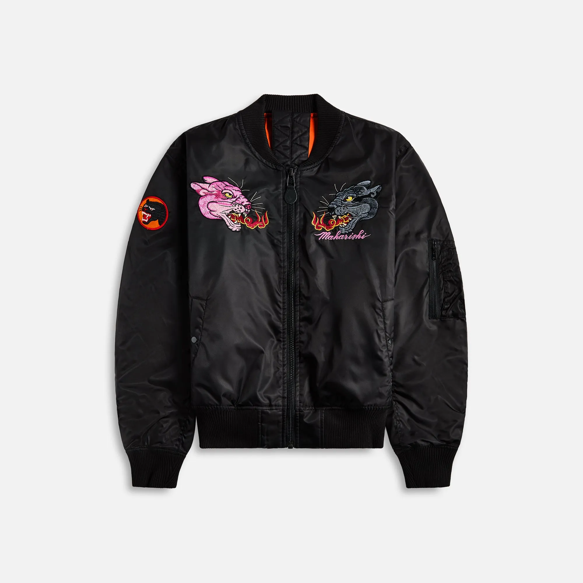 Maharishi Duality Panther MA1 Flight Jacket - Black sold by Kith