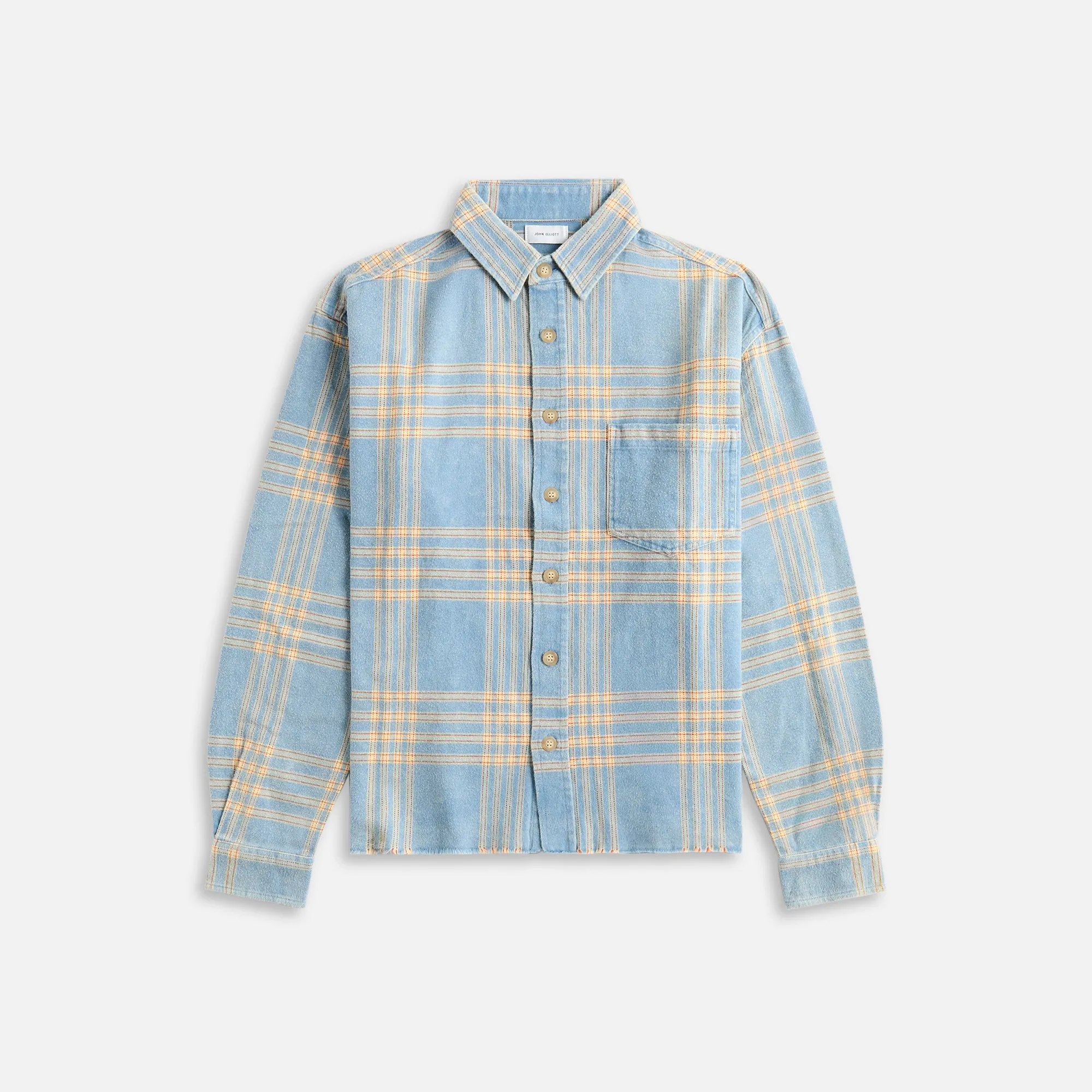John Elliott Hemi Oversized Shirt - Speedway Check sold by Kith