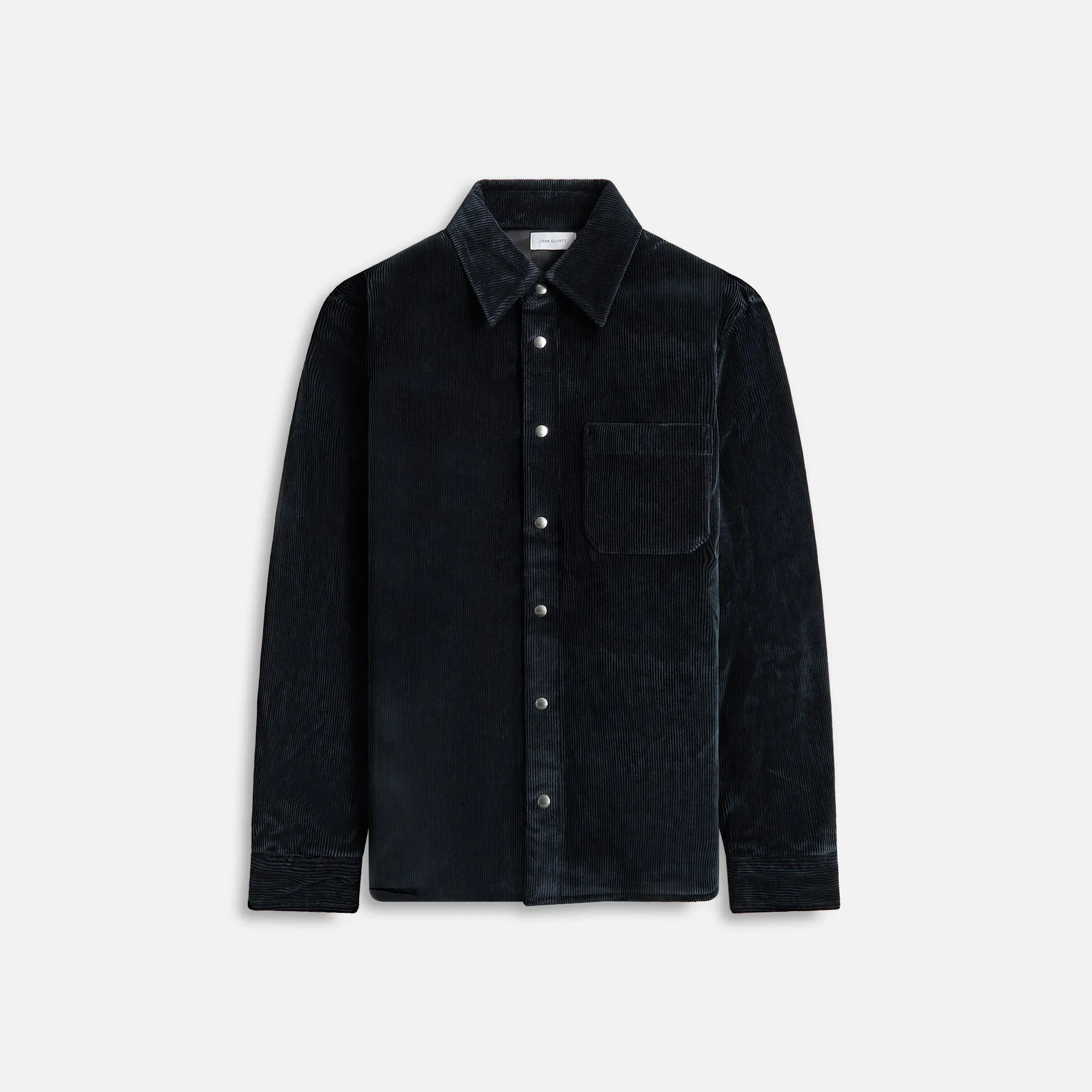 John Elliott Corduroy Padded Overshirt - Navy sold by Kith