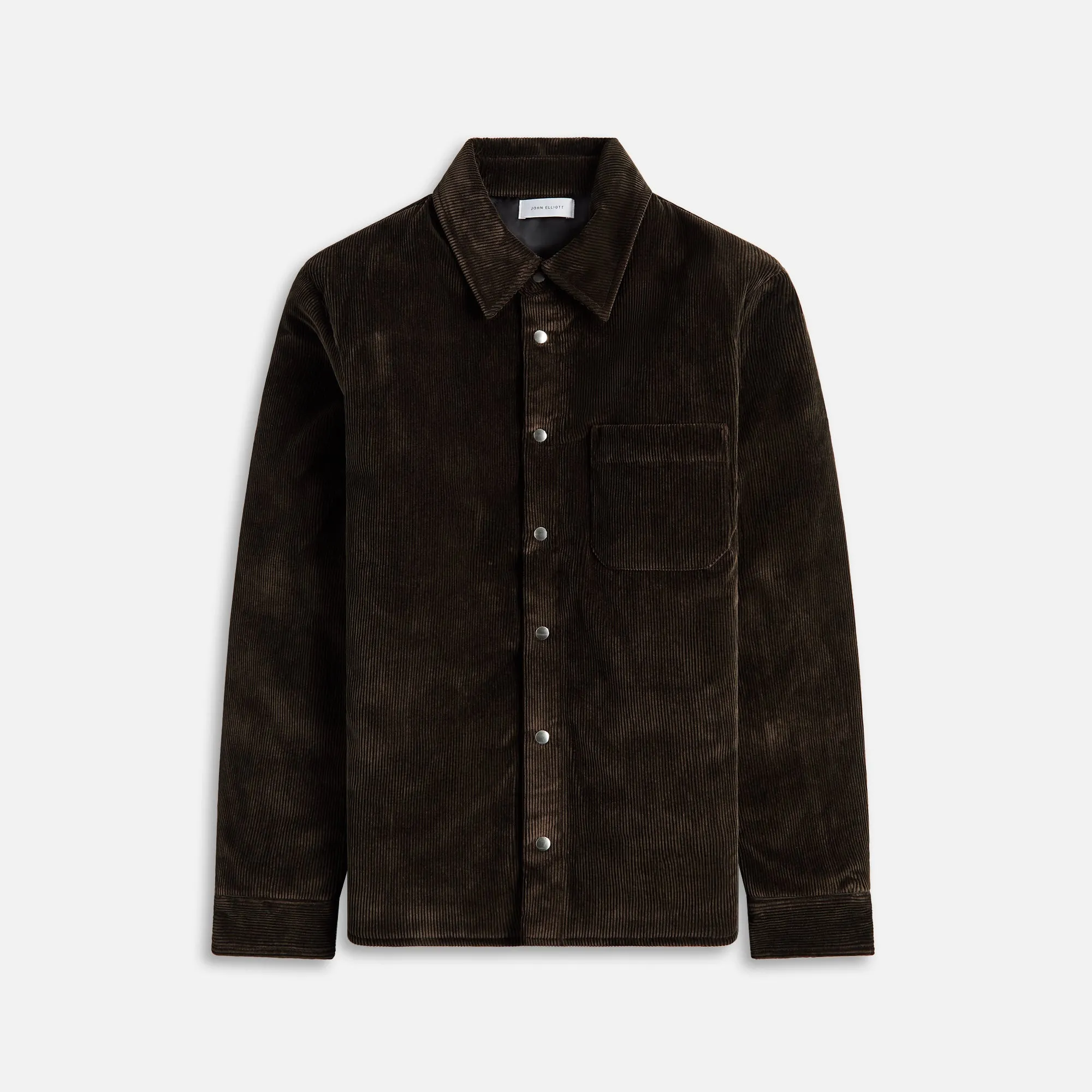 John Elliott Corduroy Padded Overshirt - Brown sold by Kith