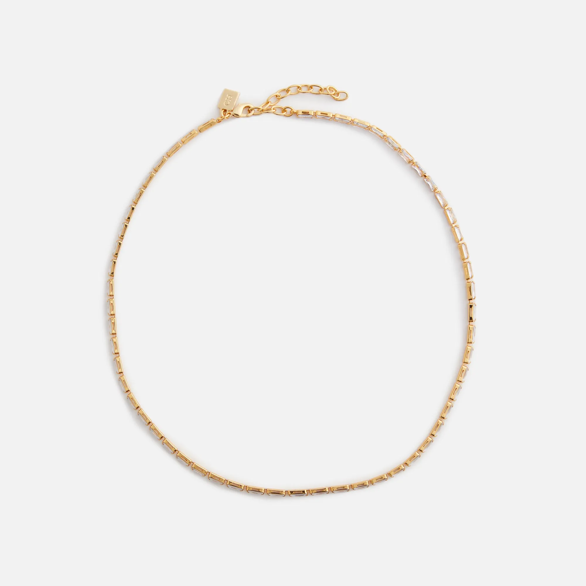 Crystal Haze Mini Baguette Choker - Clear sold by Kith