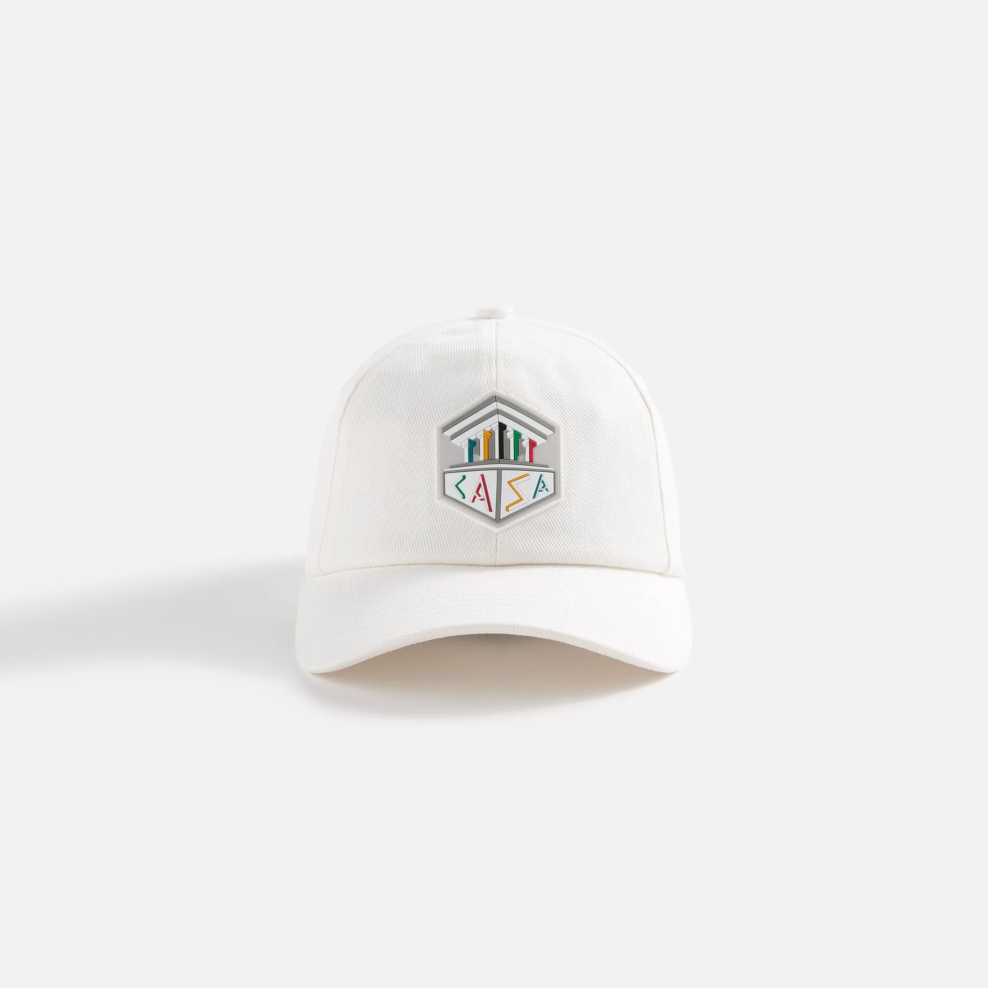 Casablanca Casa Temple Rubber Patch Cap - White sold by Kith