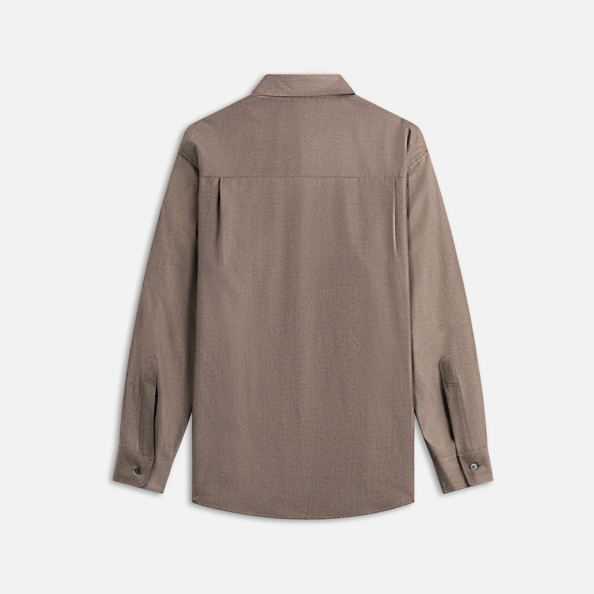 Auralee Super Light Wool Shirt - Top Brown sold by Kith product image thumbnail 2