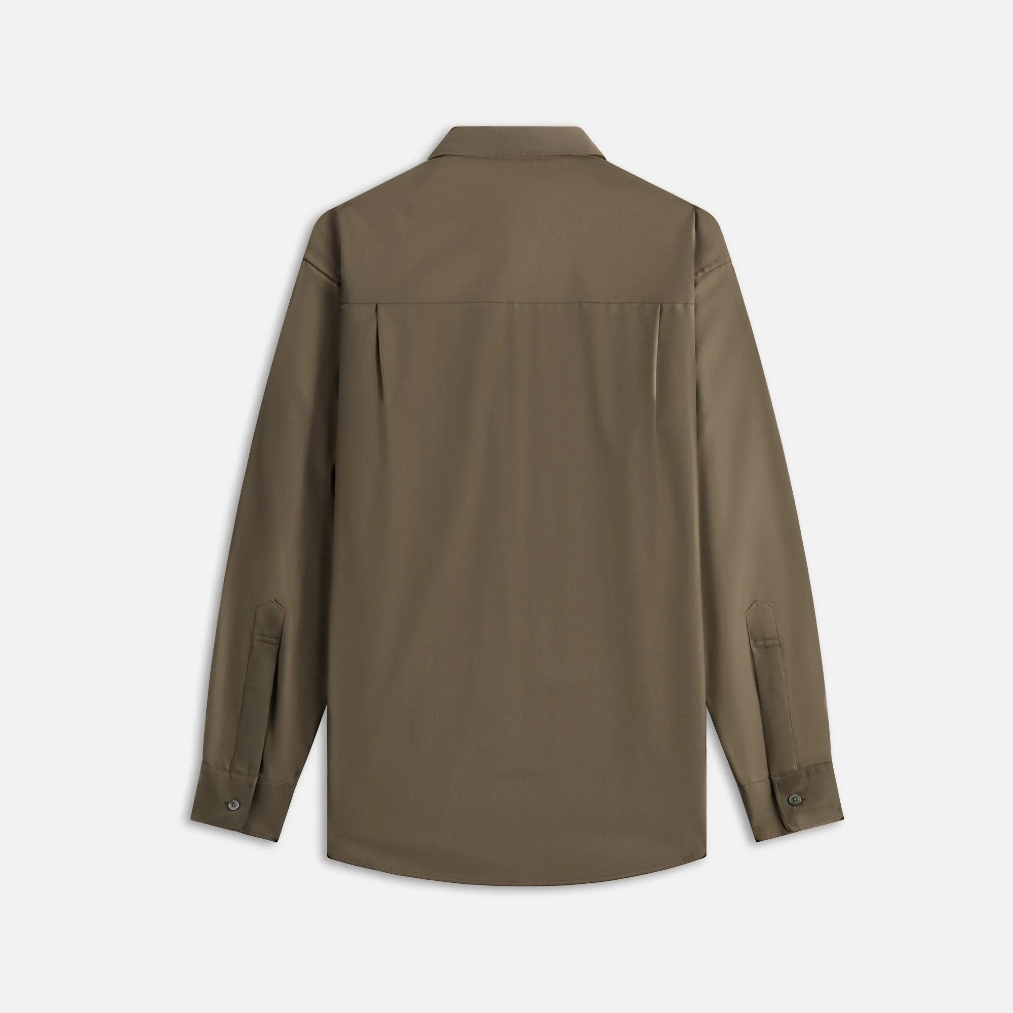 Auralee Super Fine Tropical Wool Shirt - Dark Khaki sold by Kith product image thumbnail 2
