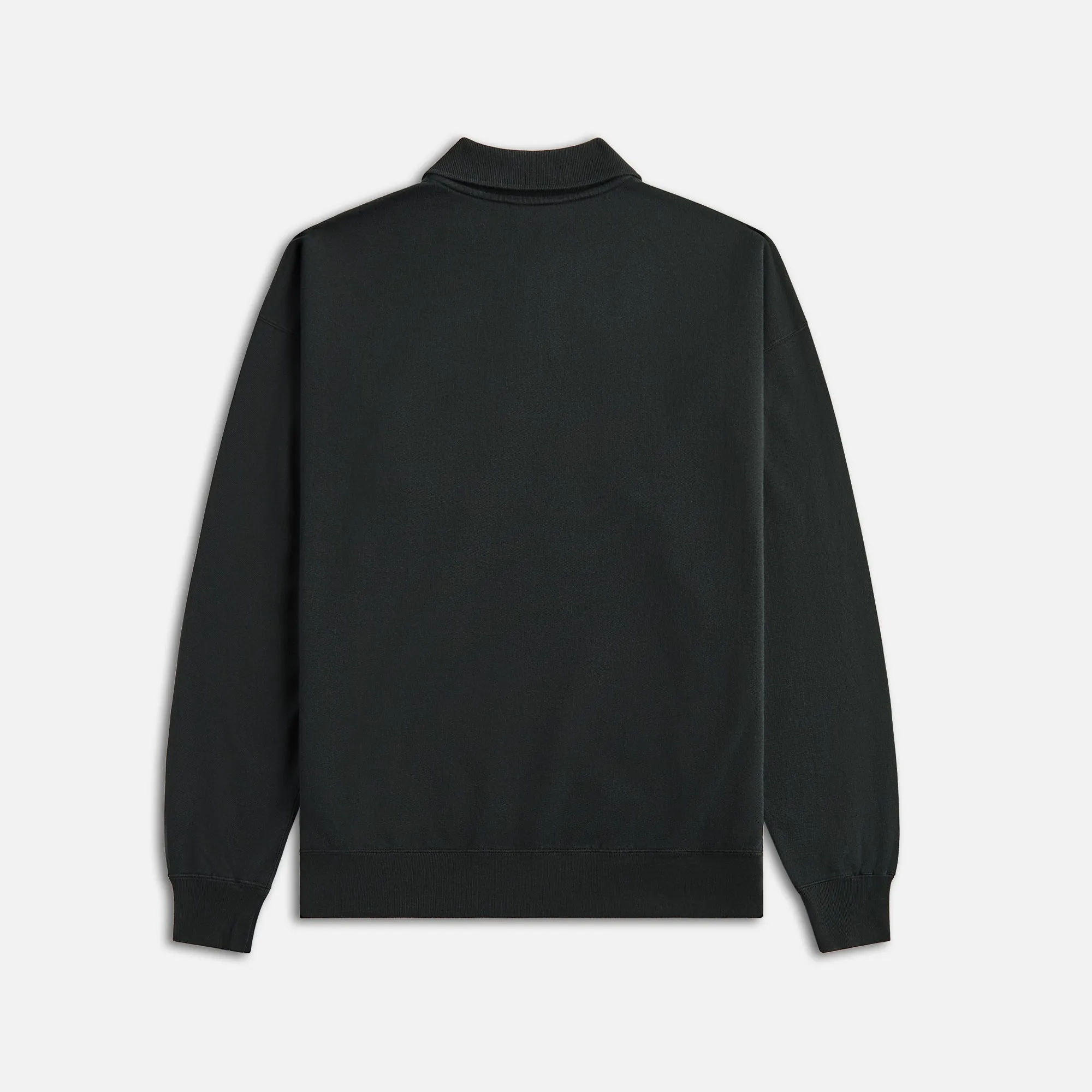 Auralee Pima Light Sweat Polo - Black sold by Kith product image thumbnail 2