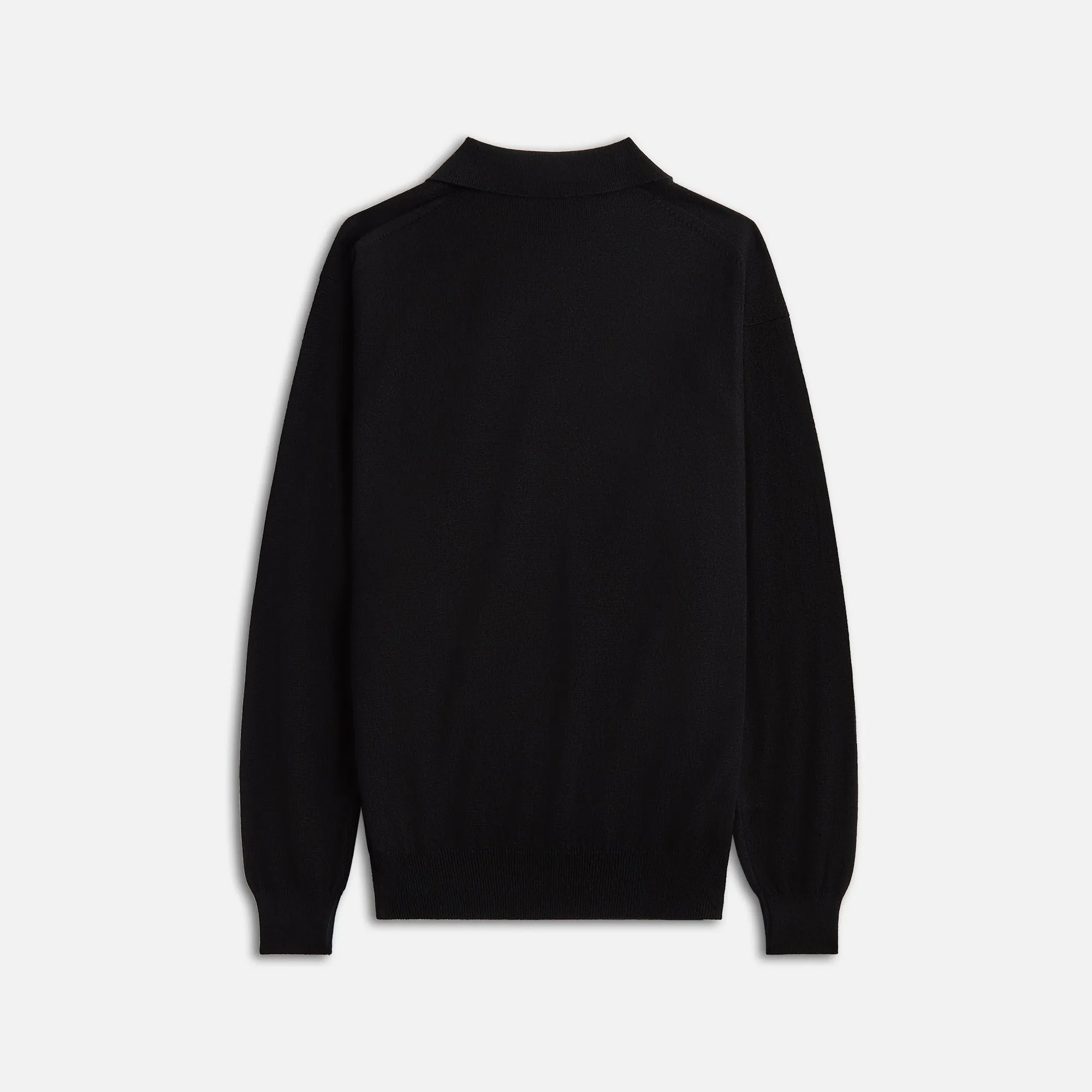 Auralee Cashmere Silk Wool Knit Polo - Black sold by Kith product image thumbnail 2