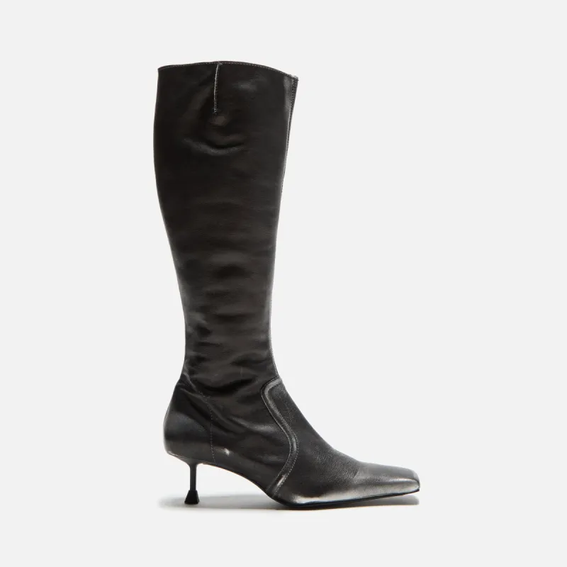 Miista Vikki Tall Boots - Black Grey sold by Kith