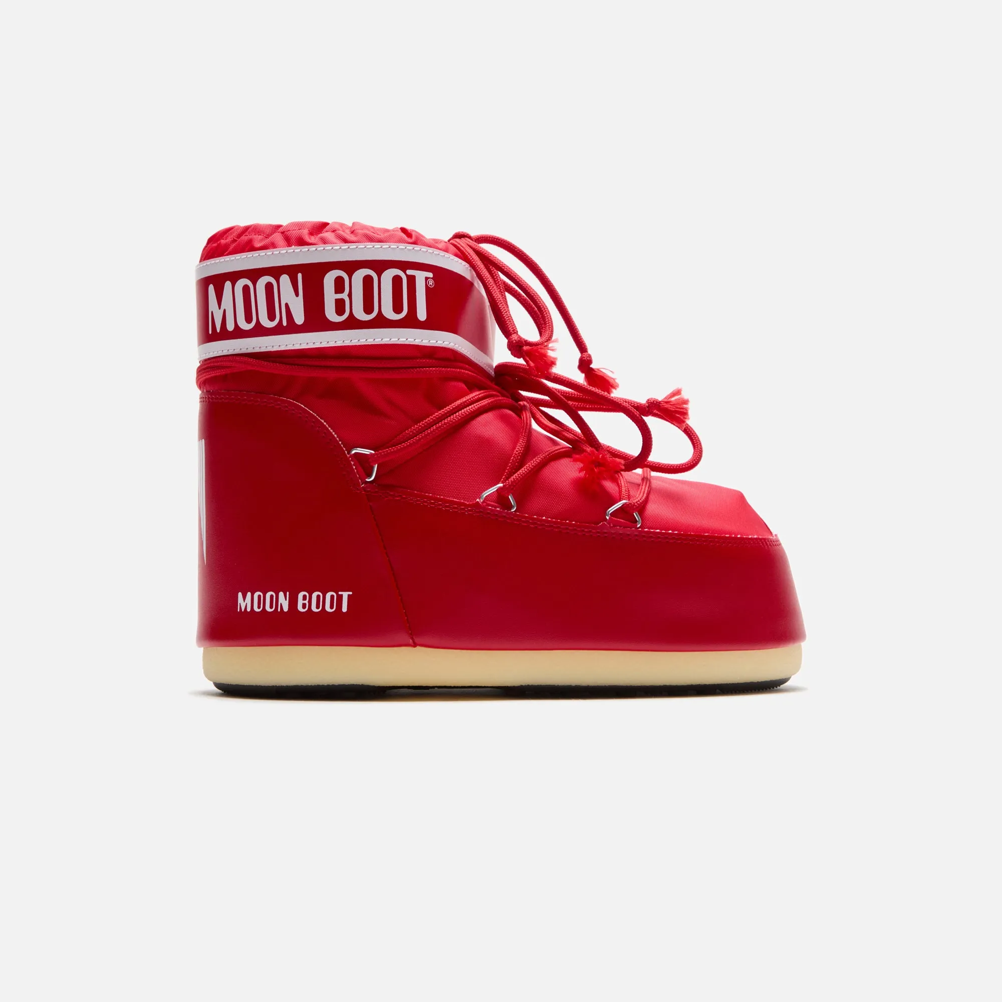 Moon Boots Icon Low - Nylon Red sold by Kith