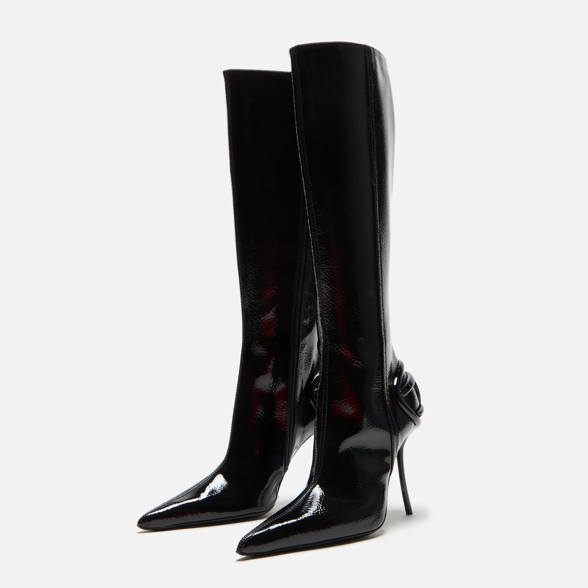Diesel D-Ten & Half-Glossy Knee-High Boots - Naplak Black sold by Kith product image thumbnail 2