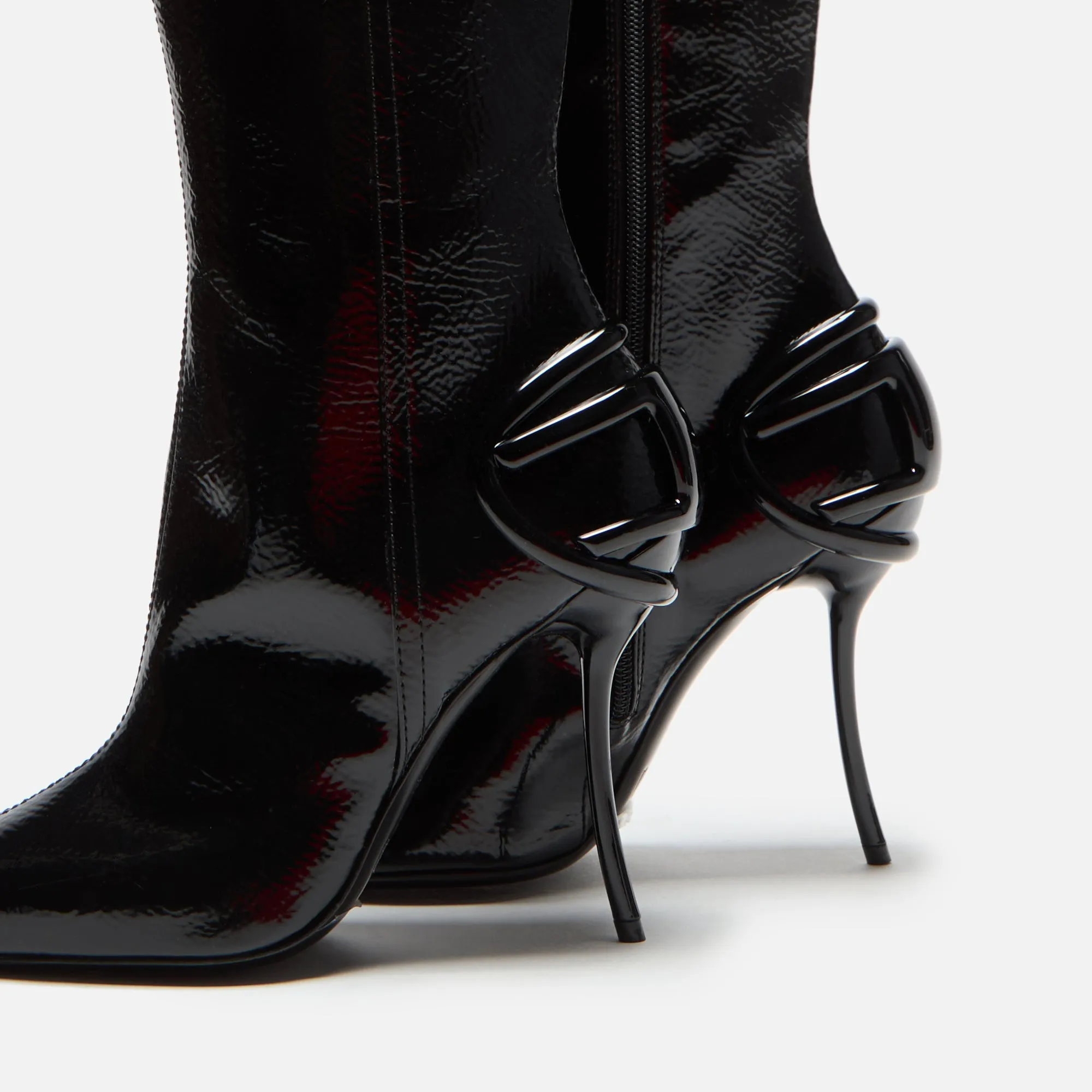Diesel D-Ten & Half-Glossy Knee-High Boots - Naplak Black sold by Kith product image thumbnail 3