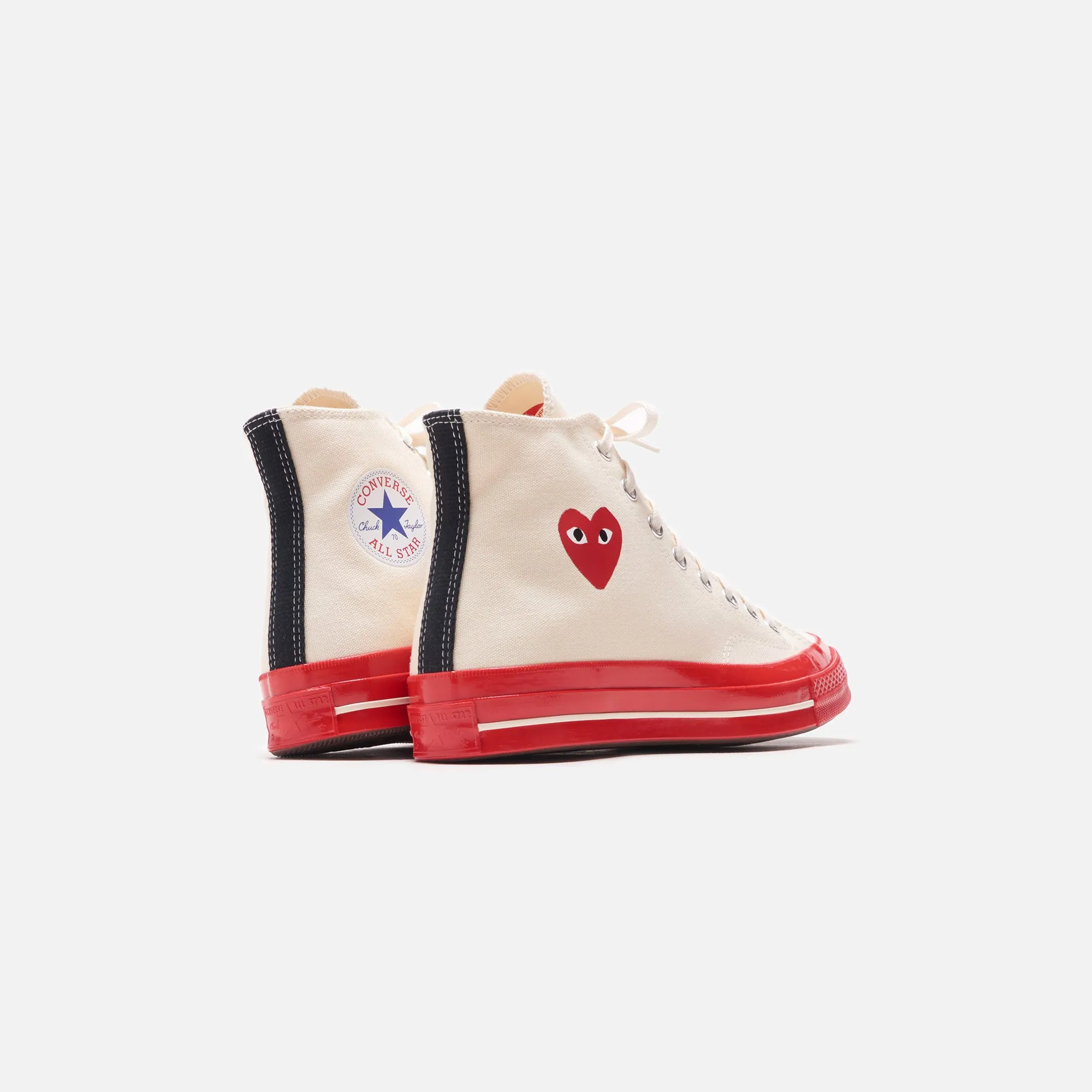Converse x Comme des Garçons CDG Play Red Sole High Top - Off White sold by Kith product image thumbnail 3