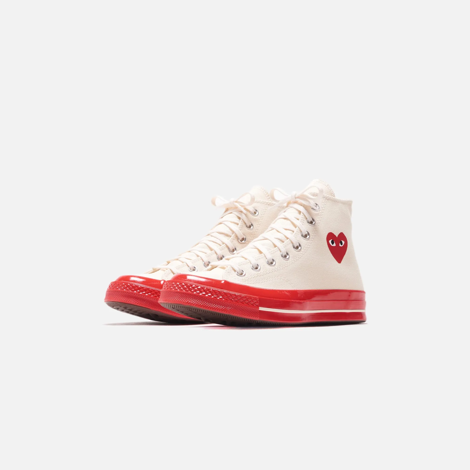 Converse x Comme des Garçons CDG Play Red Sole High Top - Off White sold by Kith product image thumbnail 2