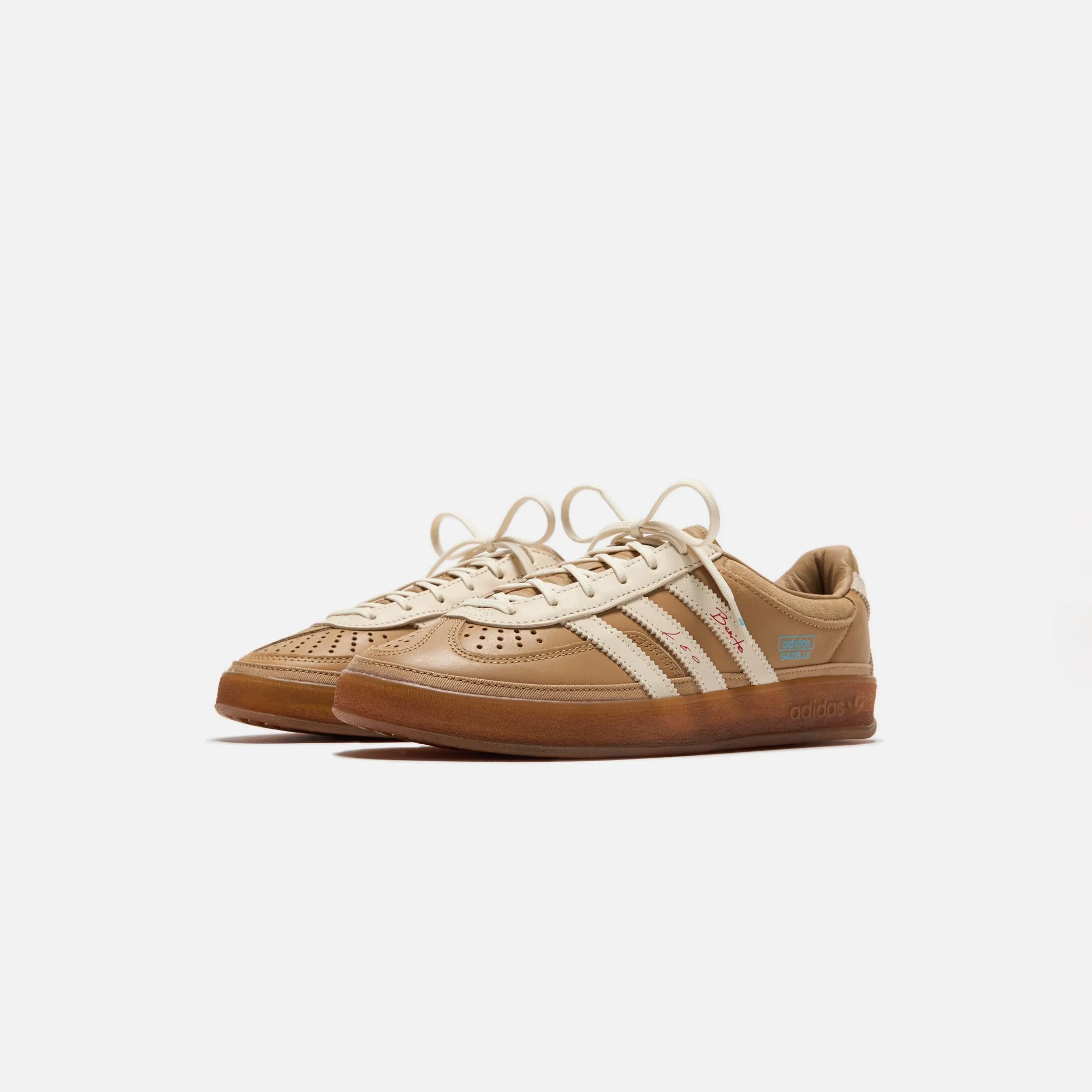 adidas x Lionel Messi x Bad Bunny Gazelle Indoor - Cardboard / Cream White / Wild Brown sold by Kith product image thumbnail 2
