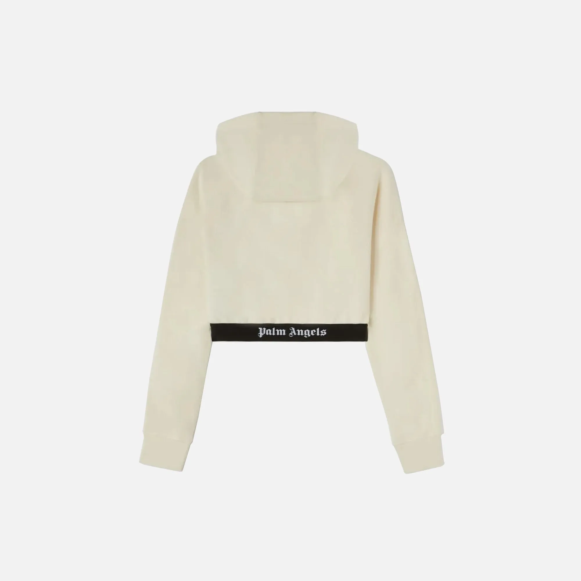 Palm Angels Logo Tape Zipped Hoodie - Off White / Black sold by Kith product image thumbnail 2