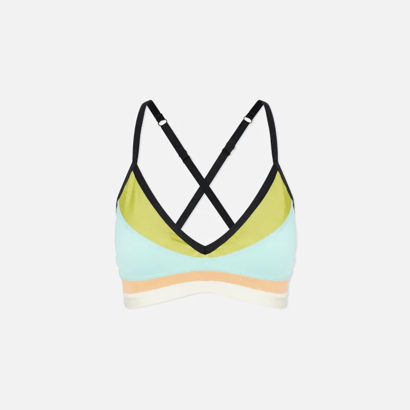 P.E Nation Overland Sports Bra - Aqua sold by Kith