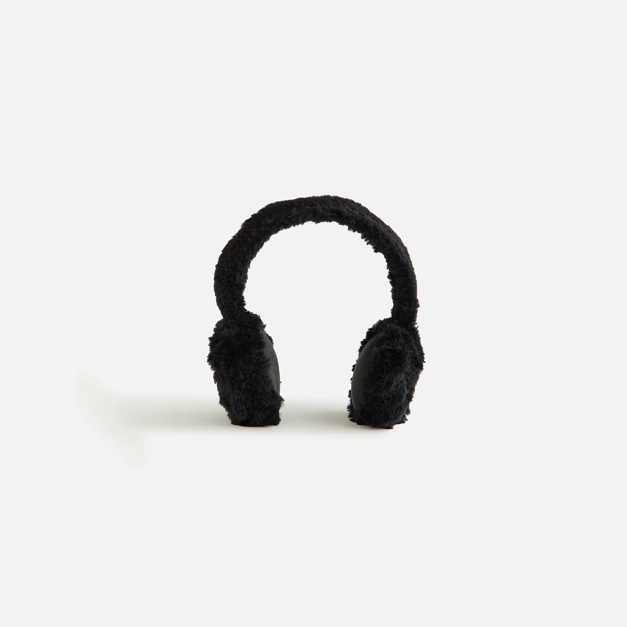 Kith Women Shearling Cable Knit Ear Muff - Black sold by Kith