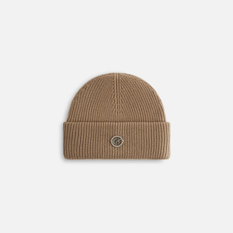 Kith Women Handtacked Enamel Charm Mia Beanie - Quicksand sold by Kith