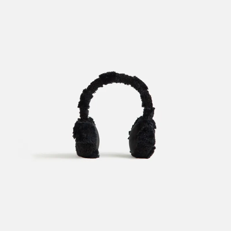 Kith Women Monogram Sherpa Ear Muff - Black sold by Kith