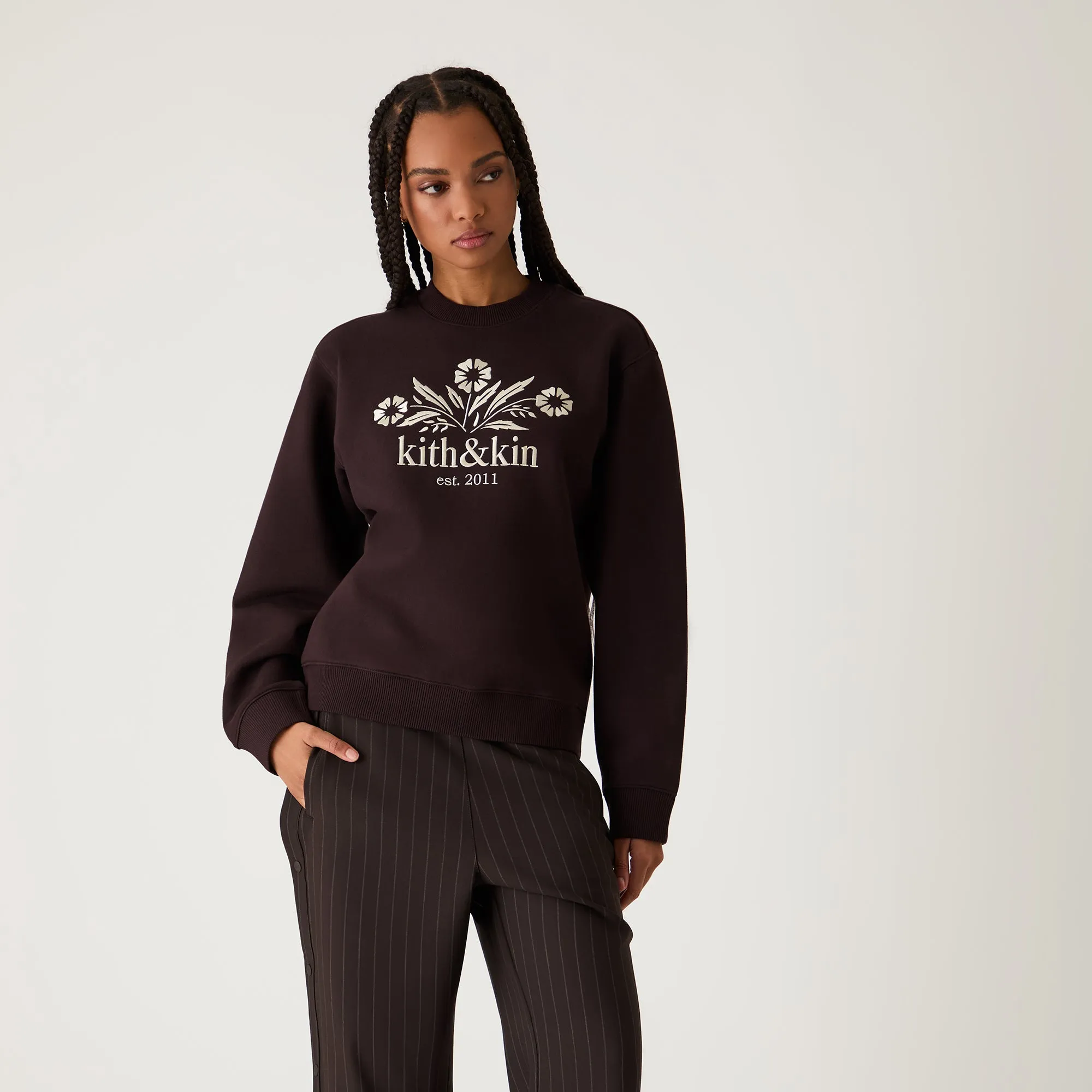 Kith Women Ashwin Kith & Kin Bellflower Crewneck - Incognito sold by Kith product image thumbnail 2