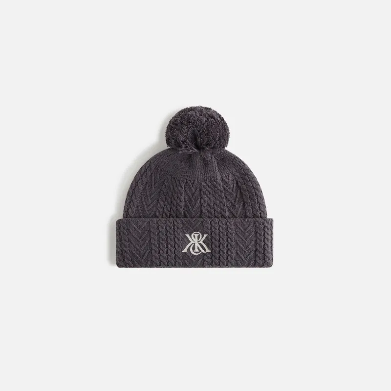 Kith Women Pom Pom Beanie - Somber sold by Kith