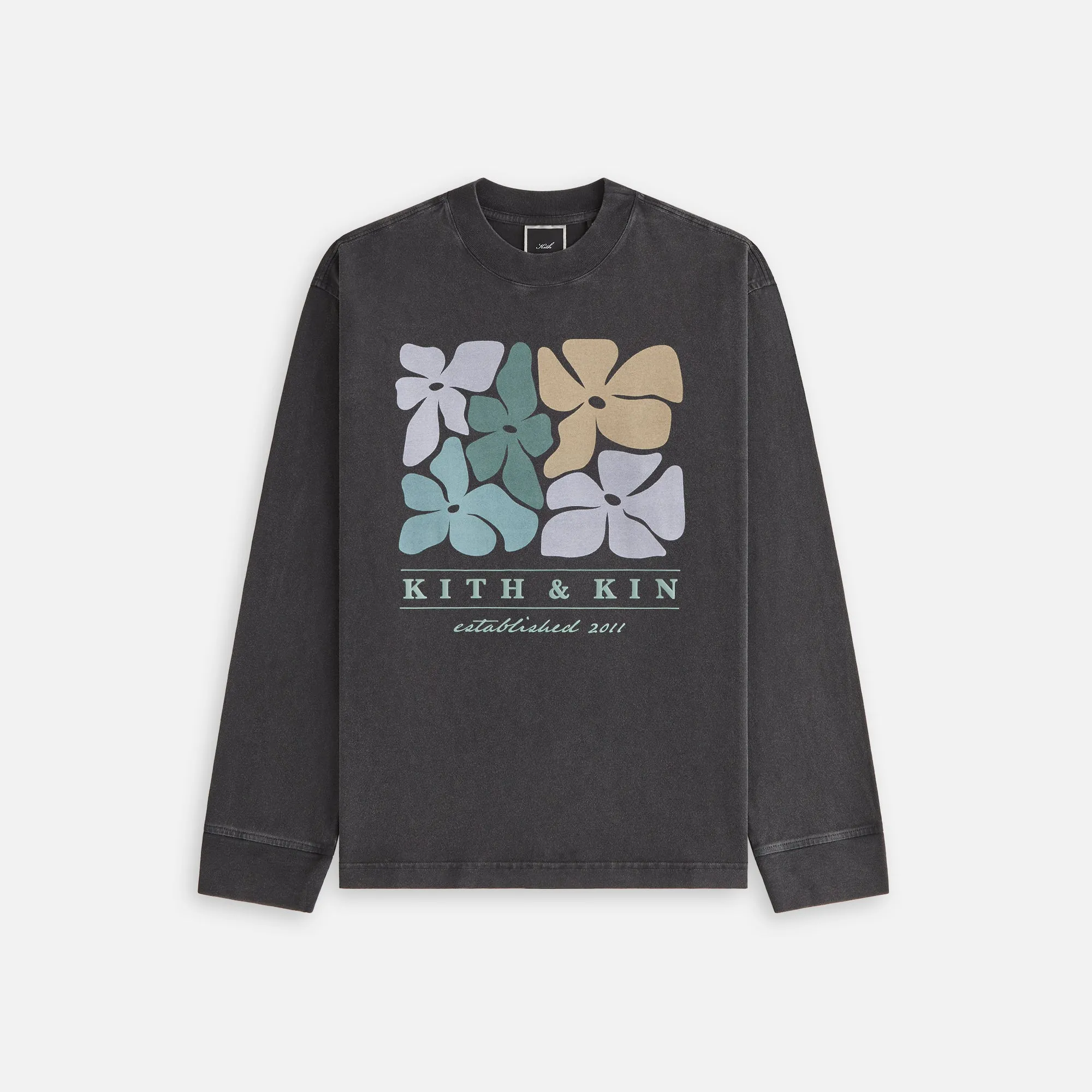 Kith Women Kith & Kin Floral Oversized Sonoma Long Sleeve - Black sold by Kith