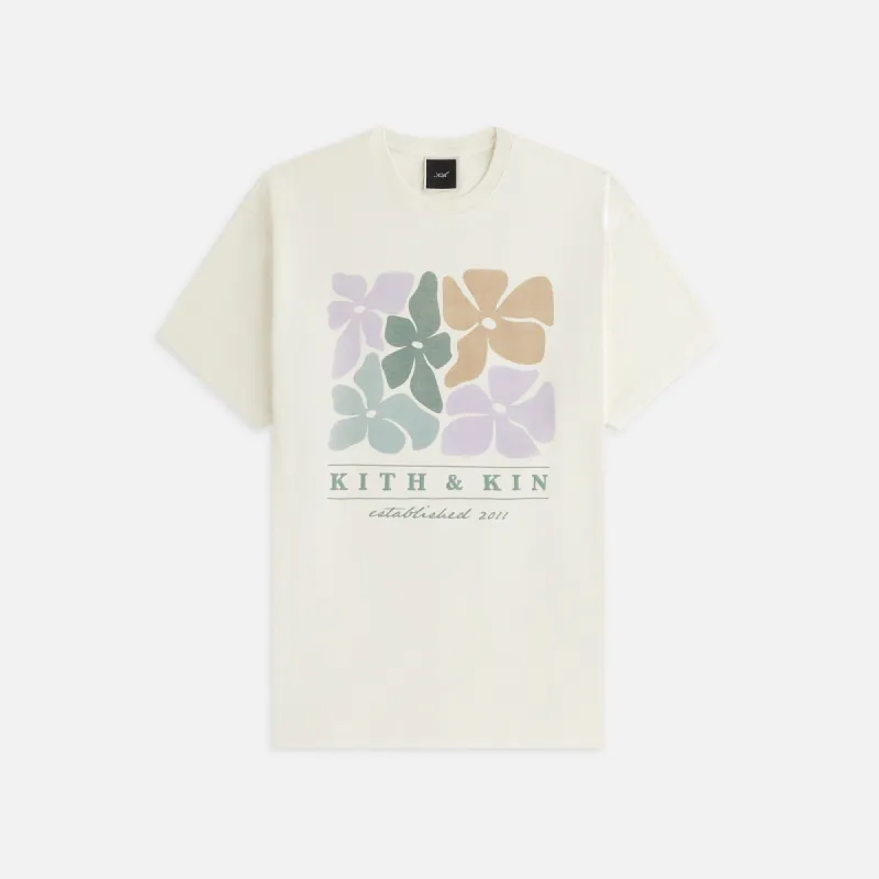 Kith Women Kith & Kin Floral Vintage Tee - Muslin sold by Kith
