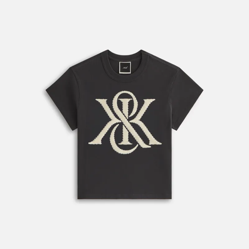 Kith Women Mulberry Magnified Crest Vintage Tee - Black sold by Kith